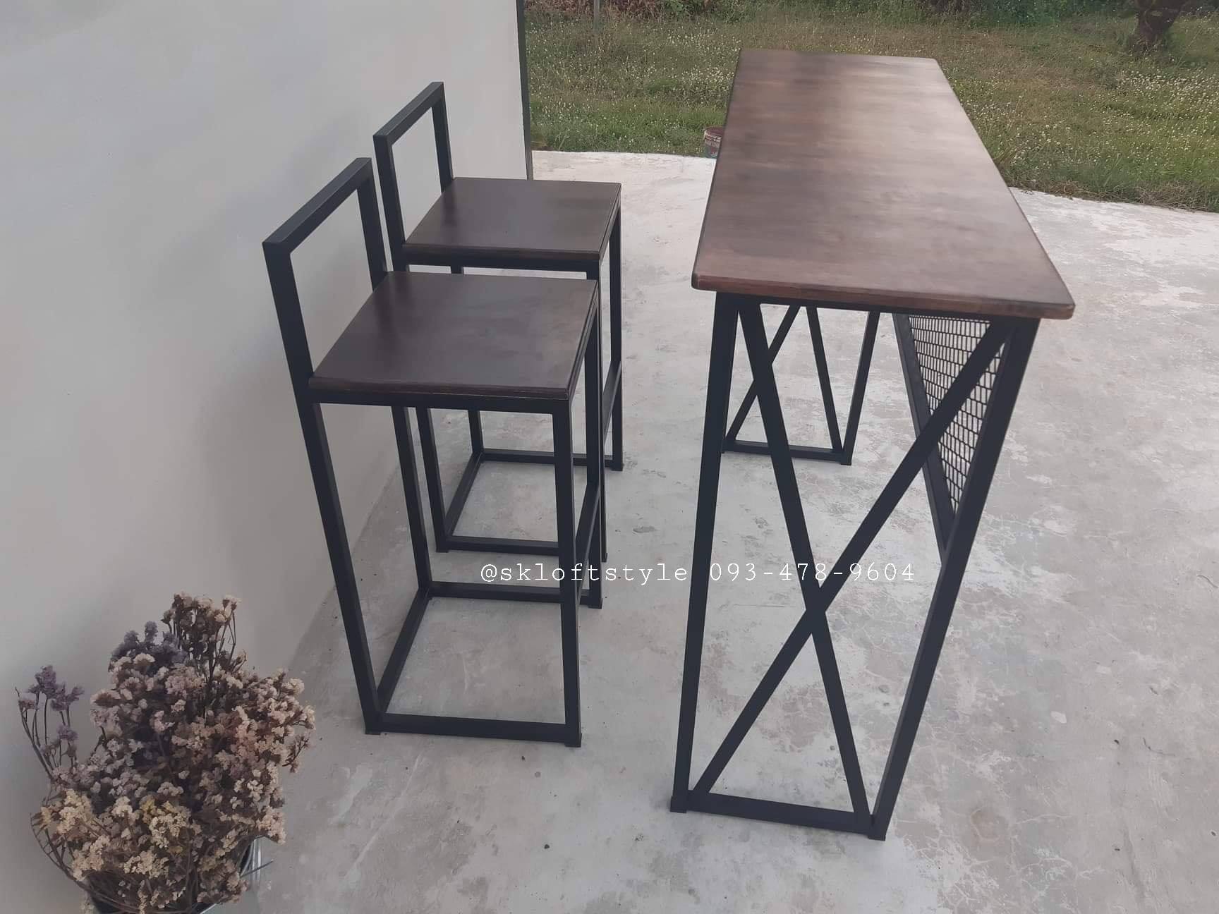 ชุดโต็ะบาร์สีโอ็ค 2ที่นั่ง