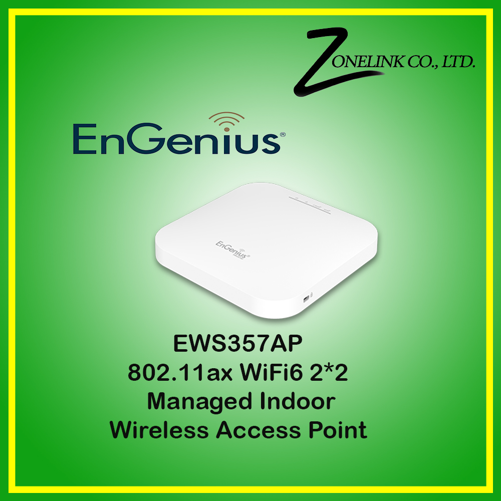 EnGenius EWS357AP 802.11ax WiFi 6 2×2 Managed Indoor Wireless Access Point