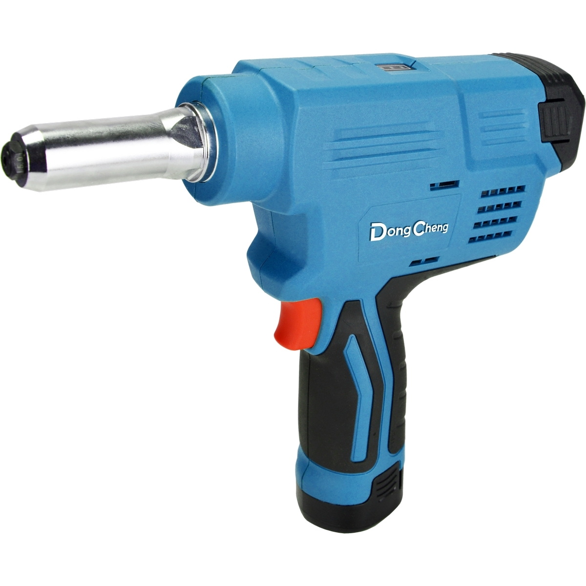 Dong Cheng DCPM50 เครื่องยิงรีเวทไร้สาย 12V แบตx2 ขนาดลูกรีเวท 2.4-5mm