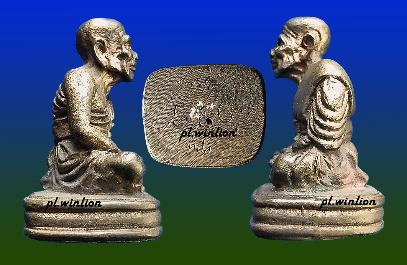 หลวงพ่อทวด พิมพ์เบตง เนื้อนวะโลหะแก่เงิน วัดเขาอ้อ ปี 45