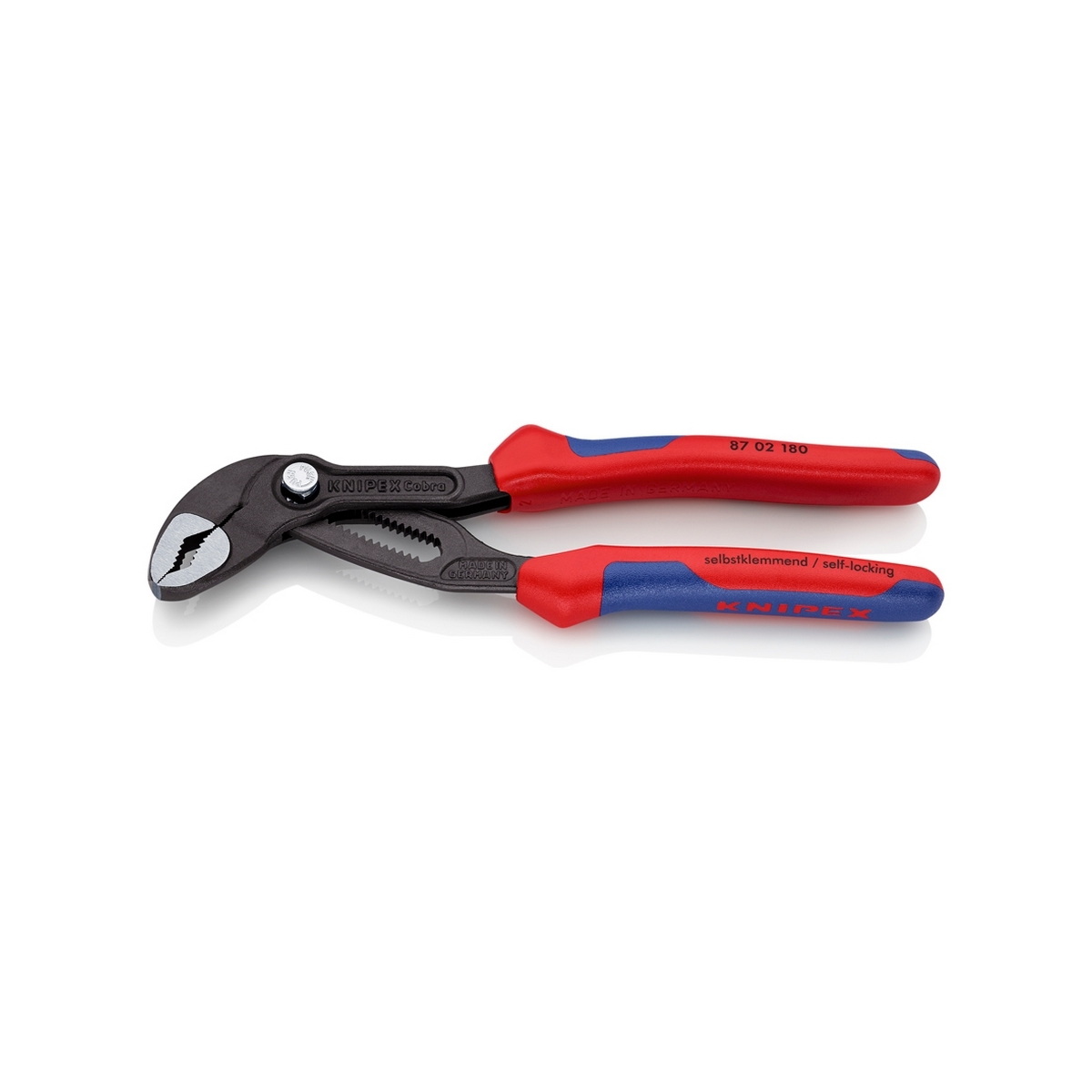 KNIPEX 87 02 180 คีมคอม้า รุ่น Cobra ด้ามหนา 180mm (7")