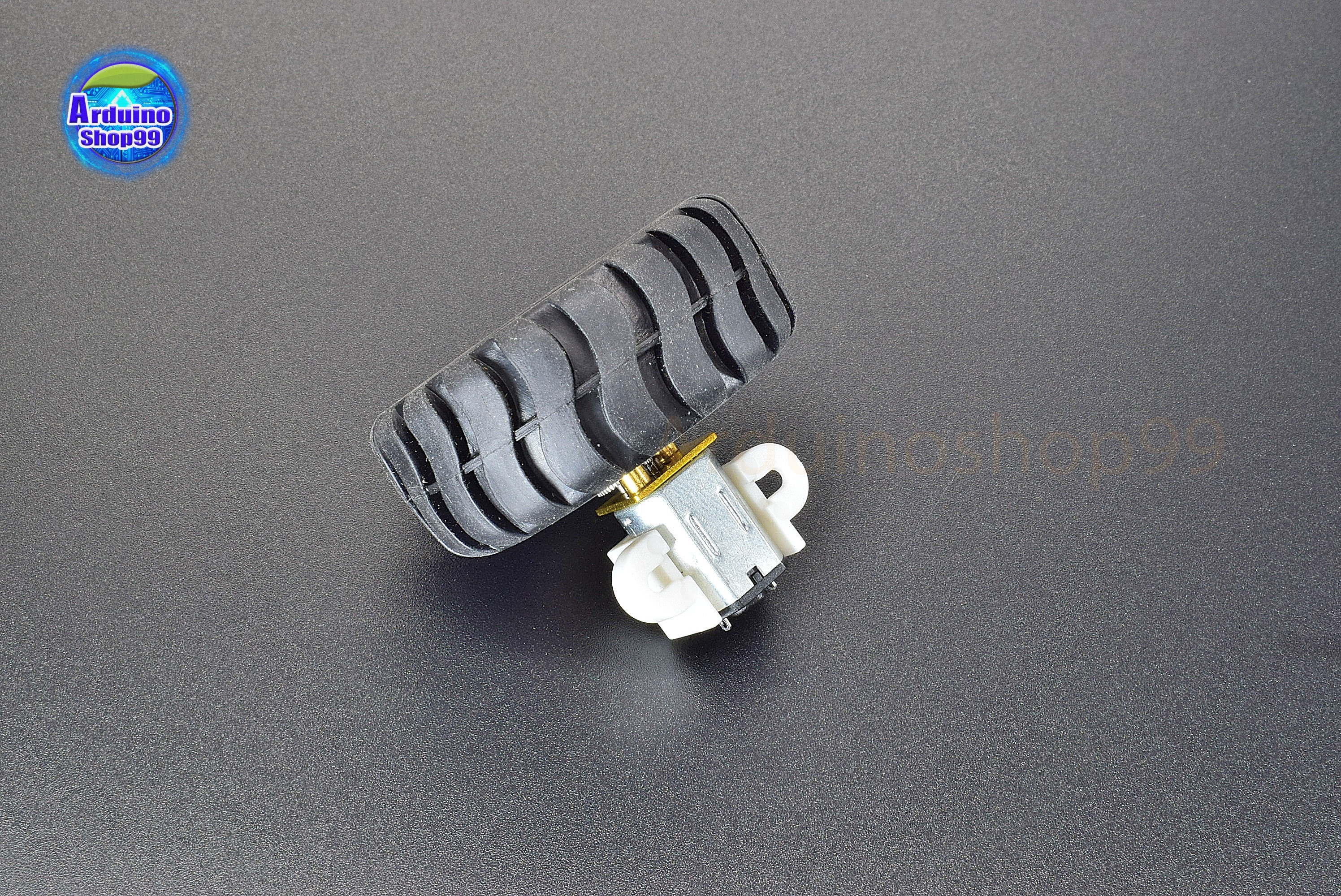 N20 3-6V 40RPM DC Micro Geared Box Electric Motor + ล้อยาง