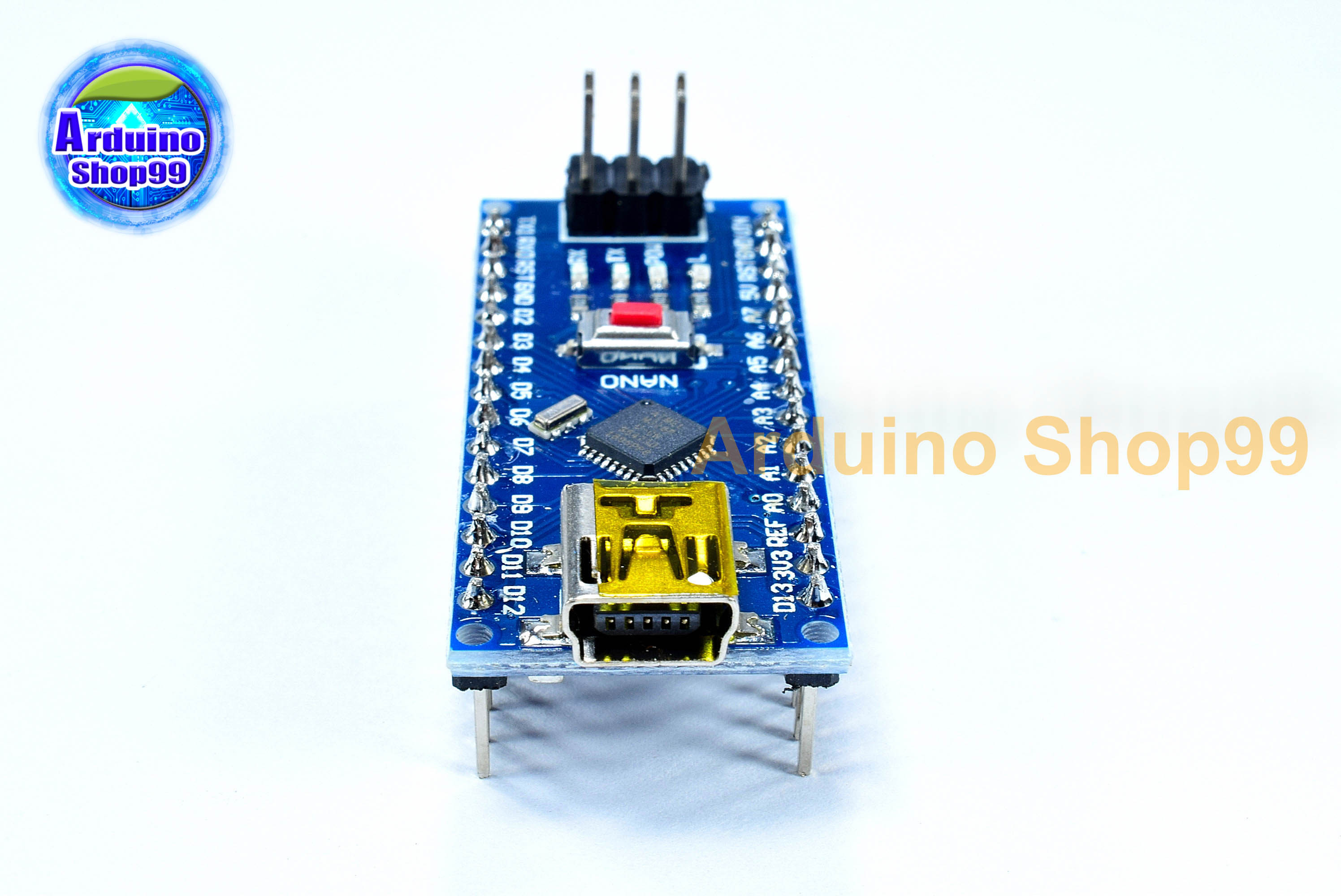 Nano V3 CH340 + USB cable(ปุ่มแดง)