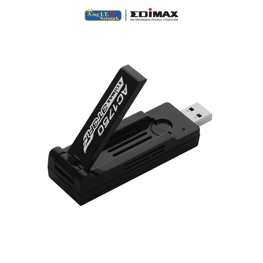 EDIMAX (EW-7833UAC) AC1750 Dual-Band Wi-Fi USB 3.0 Adapter with 180-degree Adjustable Antenna