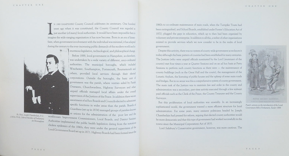 100 YEARS OF PROGRESS Hampshire County Council 1889-1989