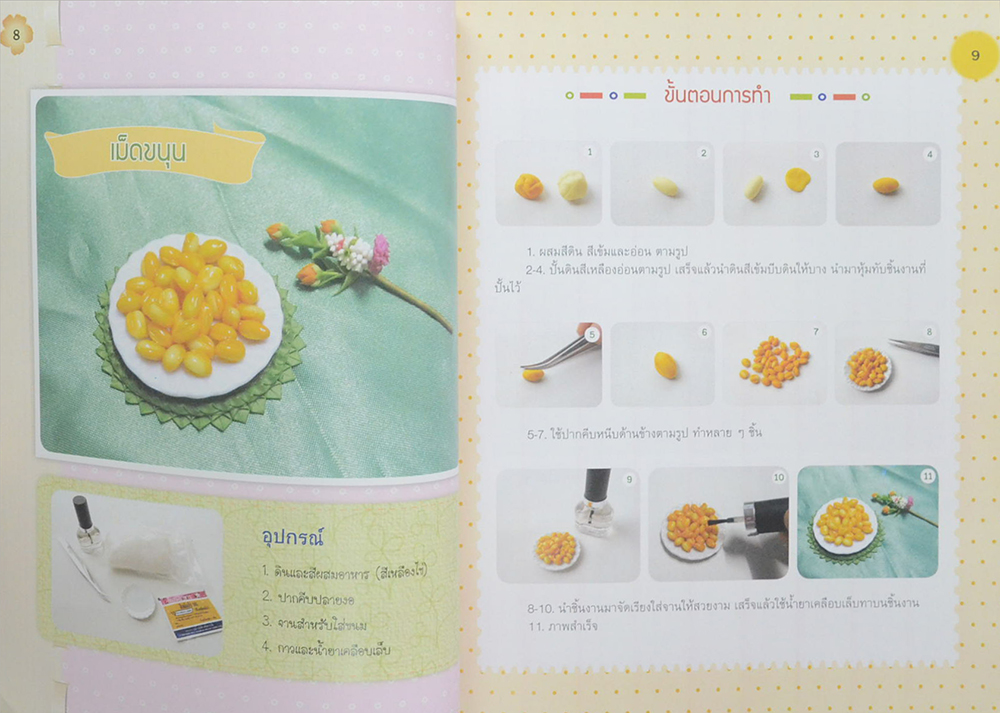 ปั้นดินจิ๋วขนมไทย