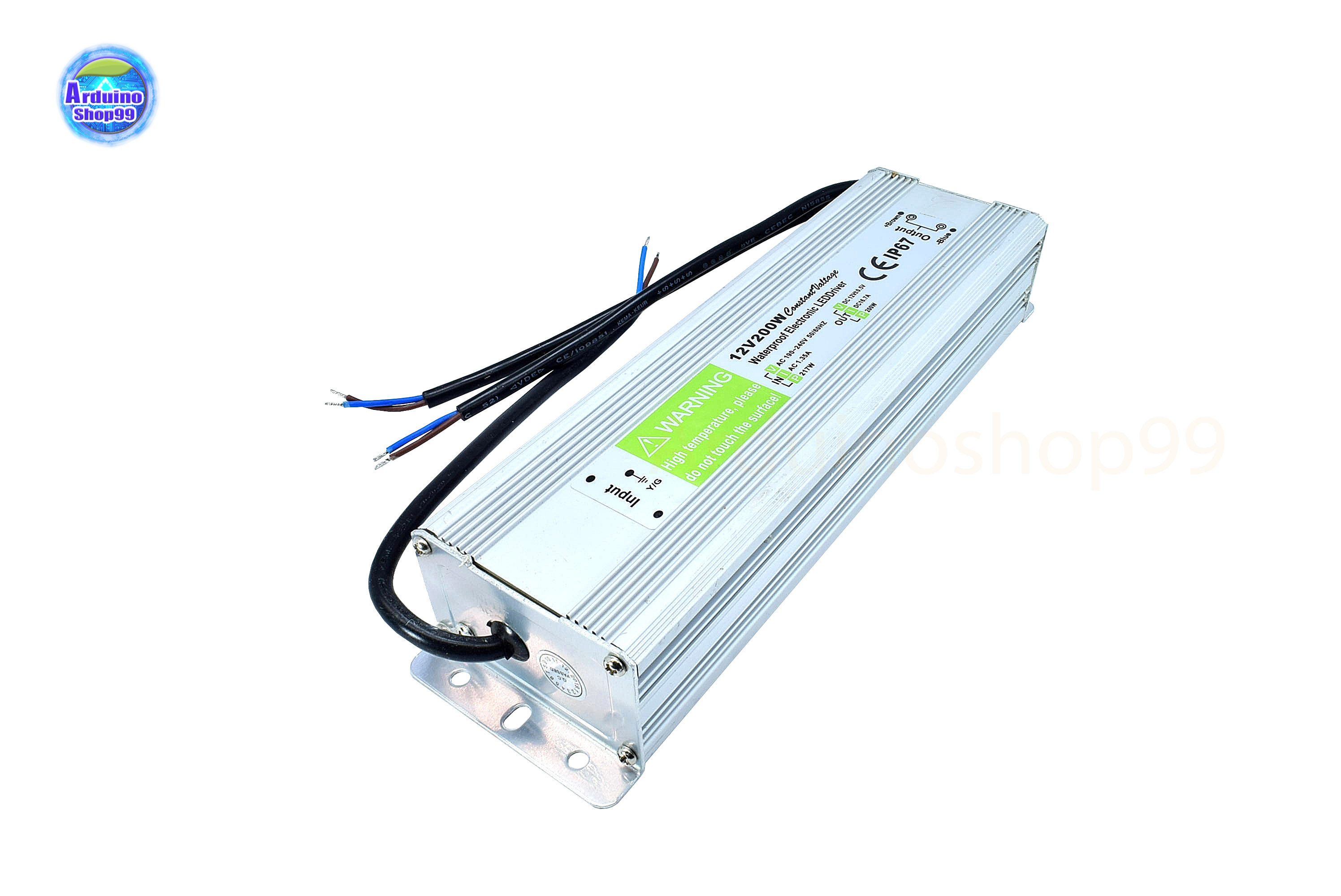 สวิตชิ่งเพาเวอร์ซัพพลาย Waterproof Switching Power Supply 12V 16.7A 200W(สีเงิน)