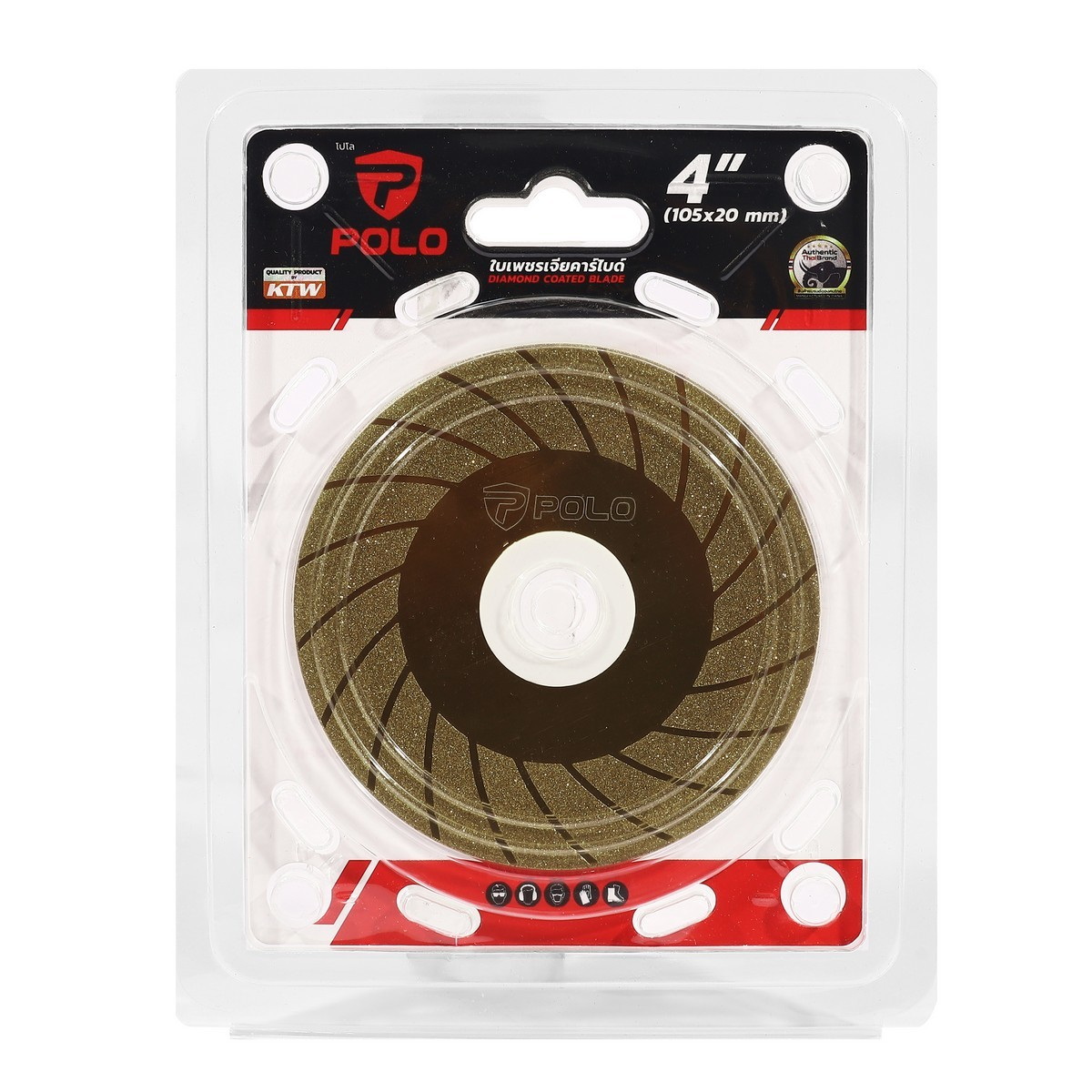 POLO ใบเพชรเจียคาร์ไบด์ 4"x1.2mm สำหรับลับใบเลื่อยคาร์ไบด์