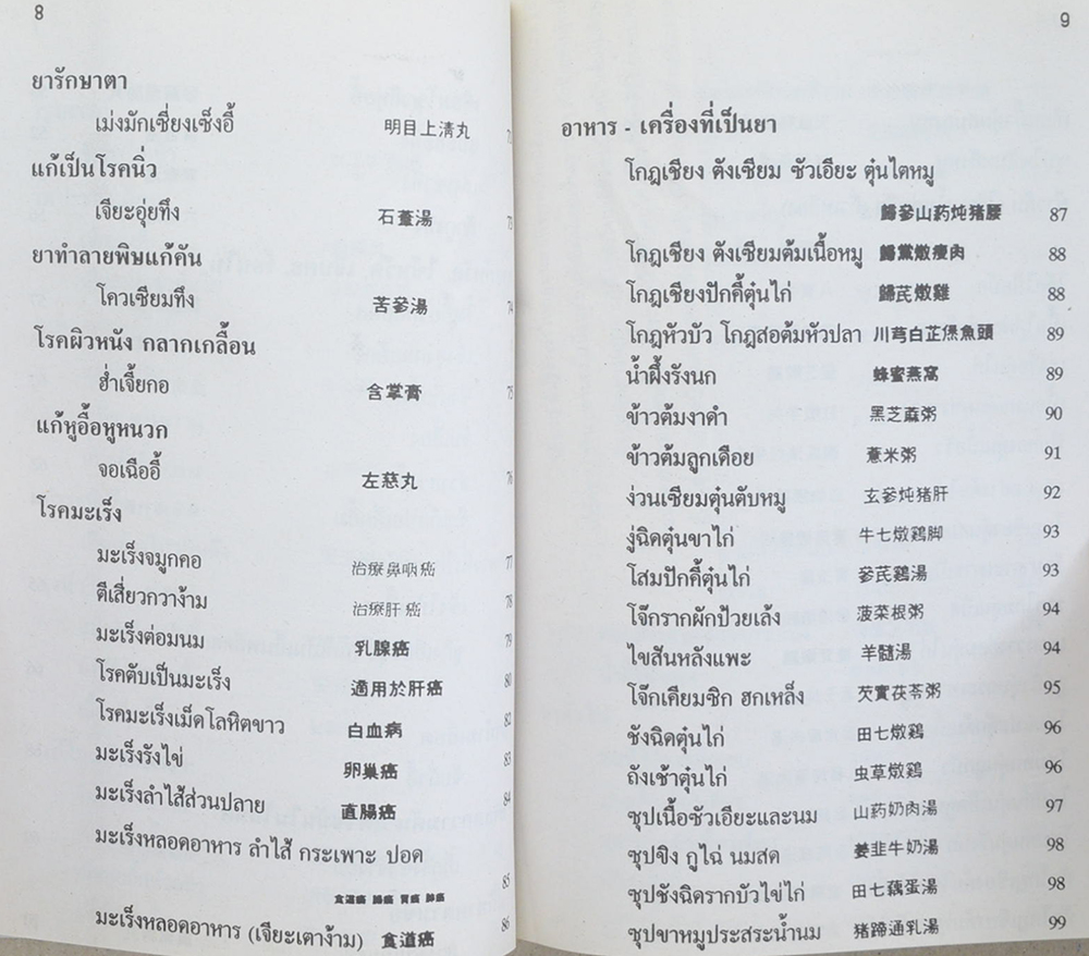 คู่มือ สมุนไพร ตำรายาจีน อาหารเครื่องดื่ม