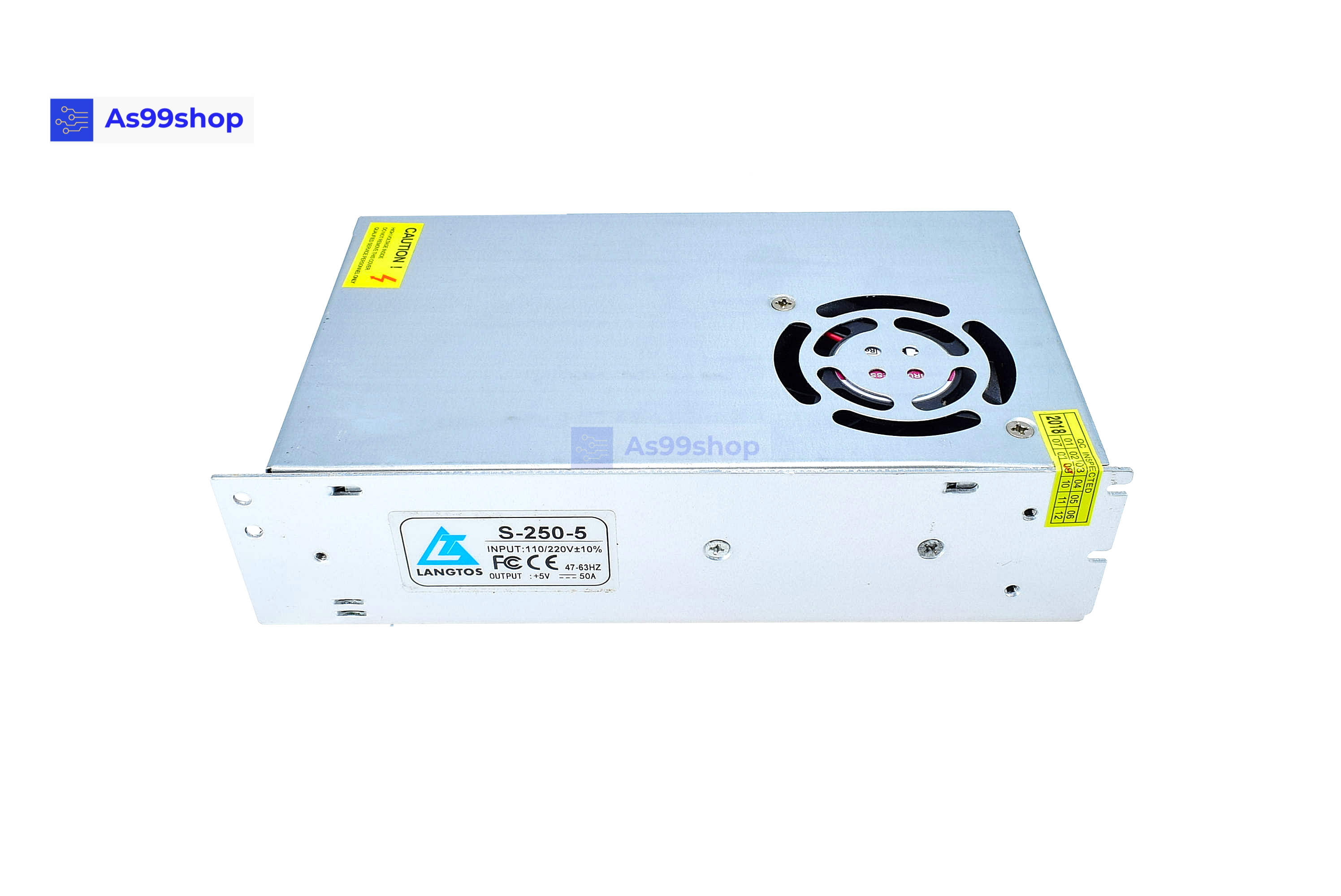 Switching Power Supply สวิตชิ่งเพาเวอร์ซัพพลาย 5V 50A 250W(สีเงิน) S-250-5