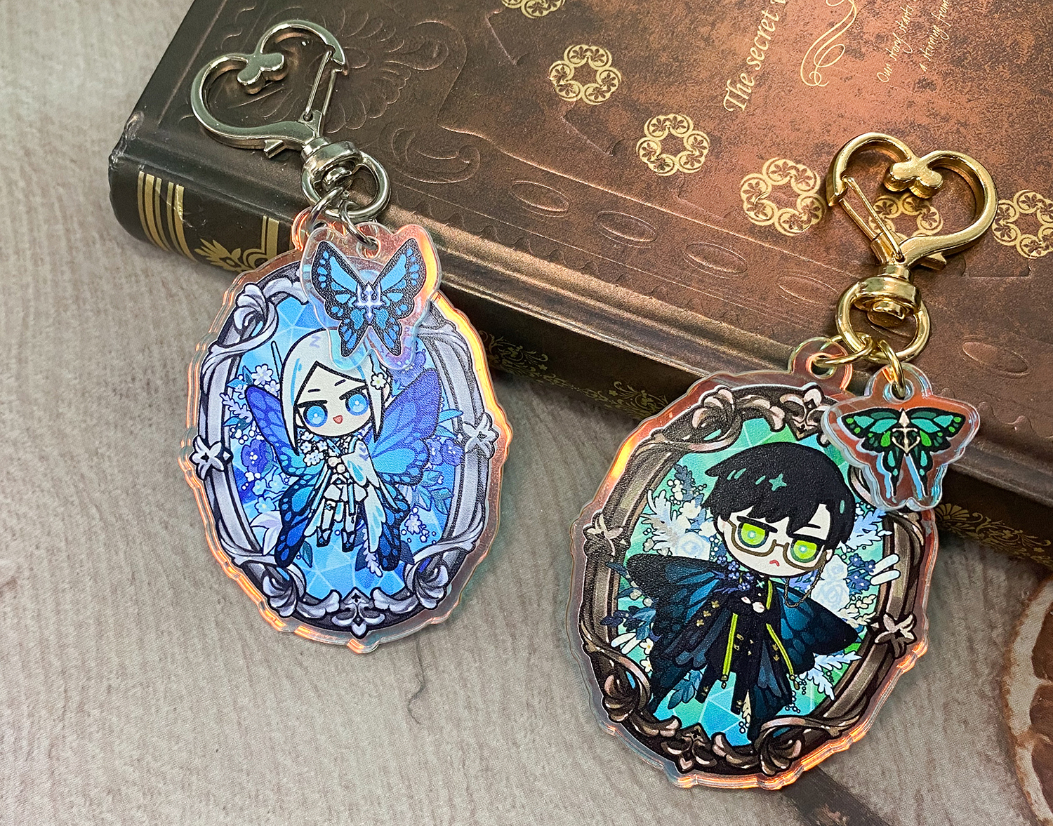 [ Stock ] Antique butterfly (Acrylic Keychain)