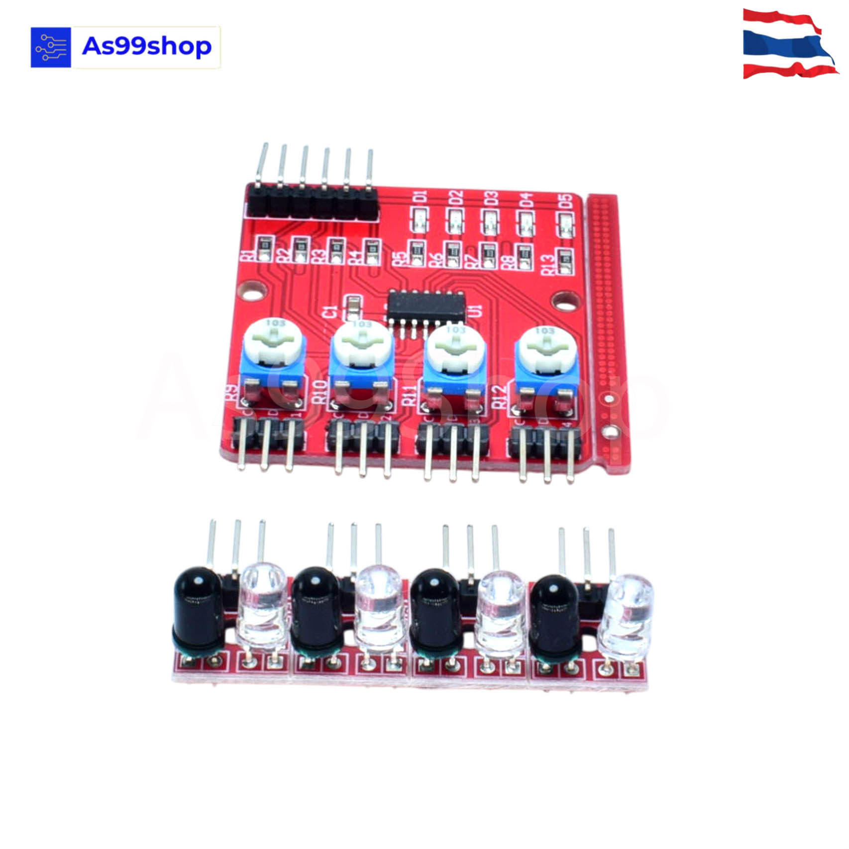 4-channel infrared tracing sensor