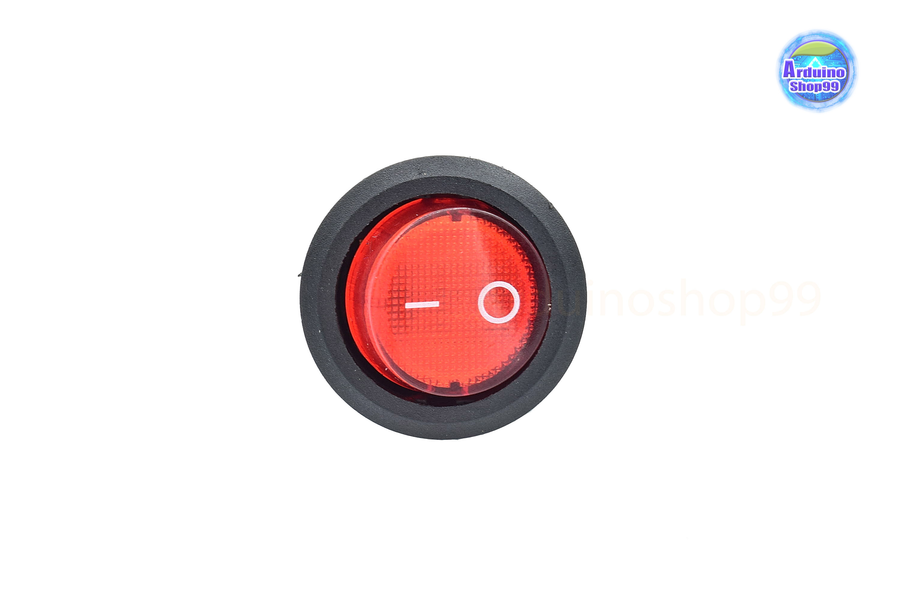 12V LED Dot Light Car Boat Auto Round ON/OFF Rocker Red( 1 ตัว)