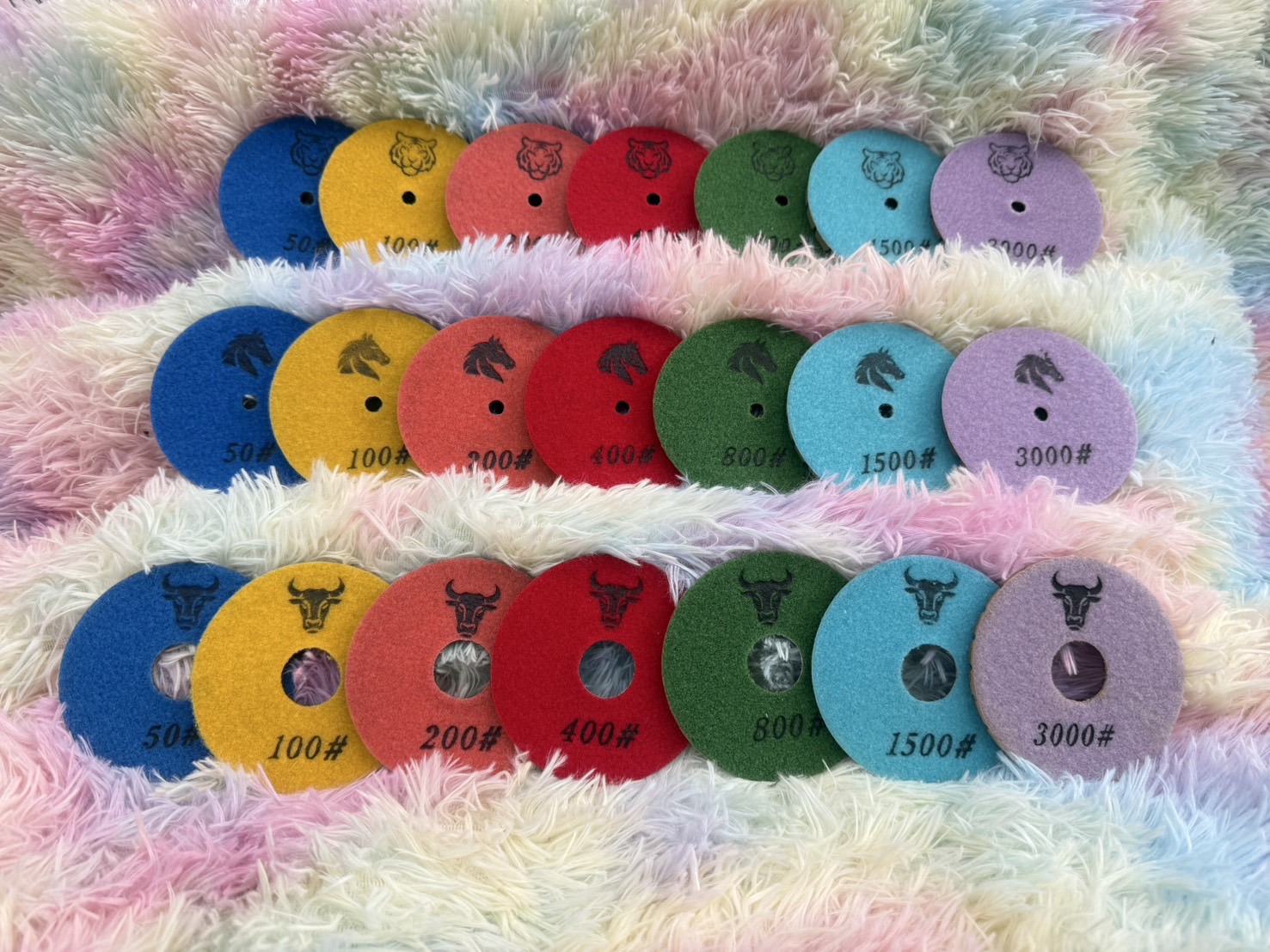 Resin Pad 4" ความหนา 4.5",6,8 mm.(ตราวัว ตราม้า ตราเสือ)