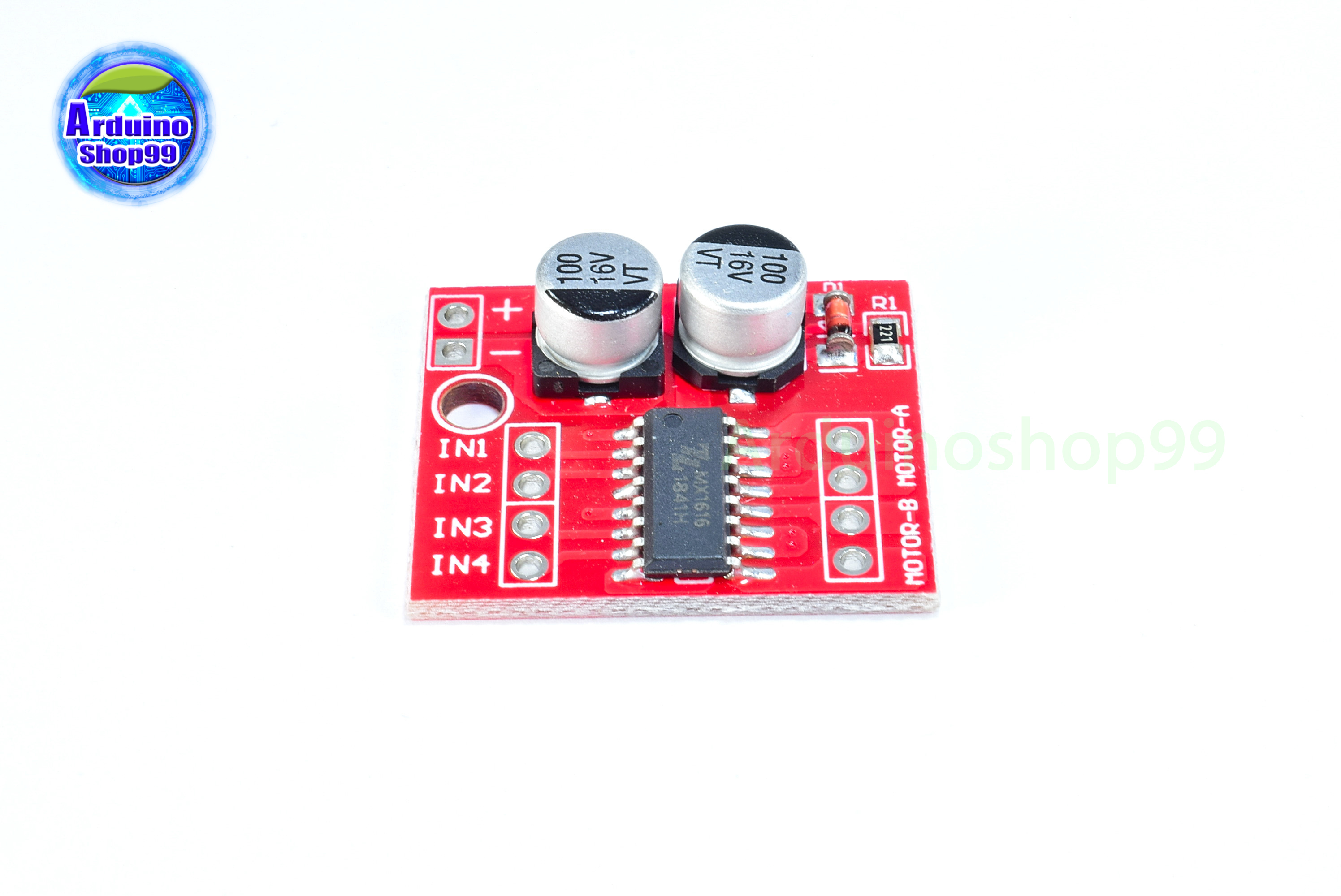 Mini 2 Way PWM Mortor Driver L298N บอร์ดขับมอเตอร์ 2 ช่องขนาดเล็ก 1.5A to 2.5A