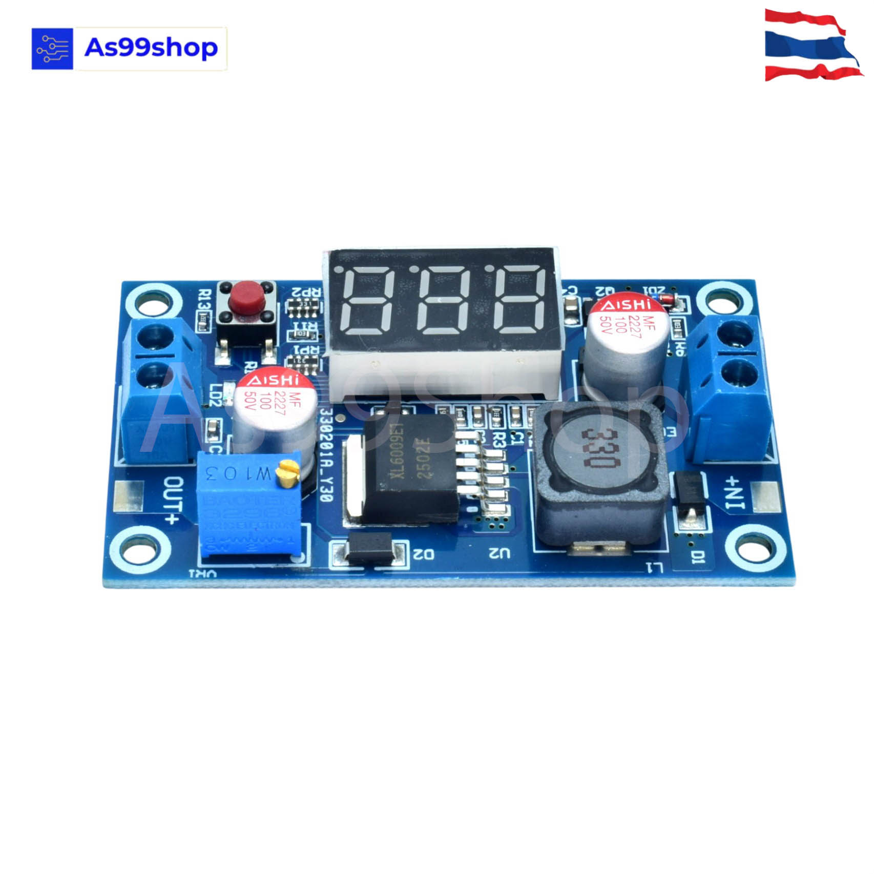 โมดูลบอร์ด DC-DC XL6009 Digital Boost Step Up 4.5-32V to 5-35V (Step-up)