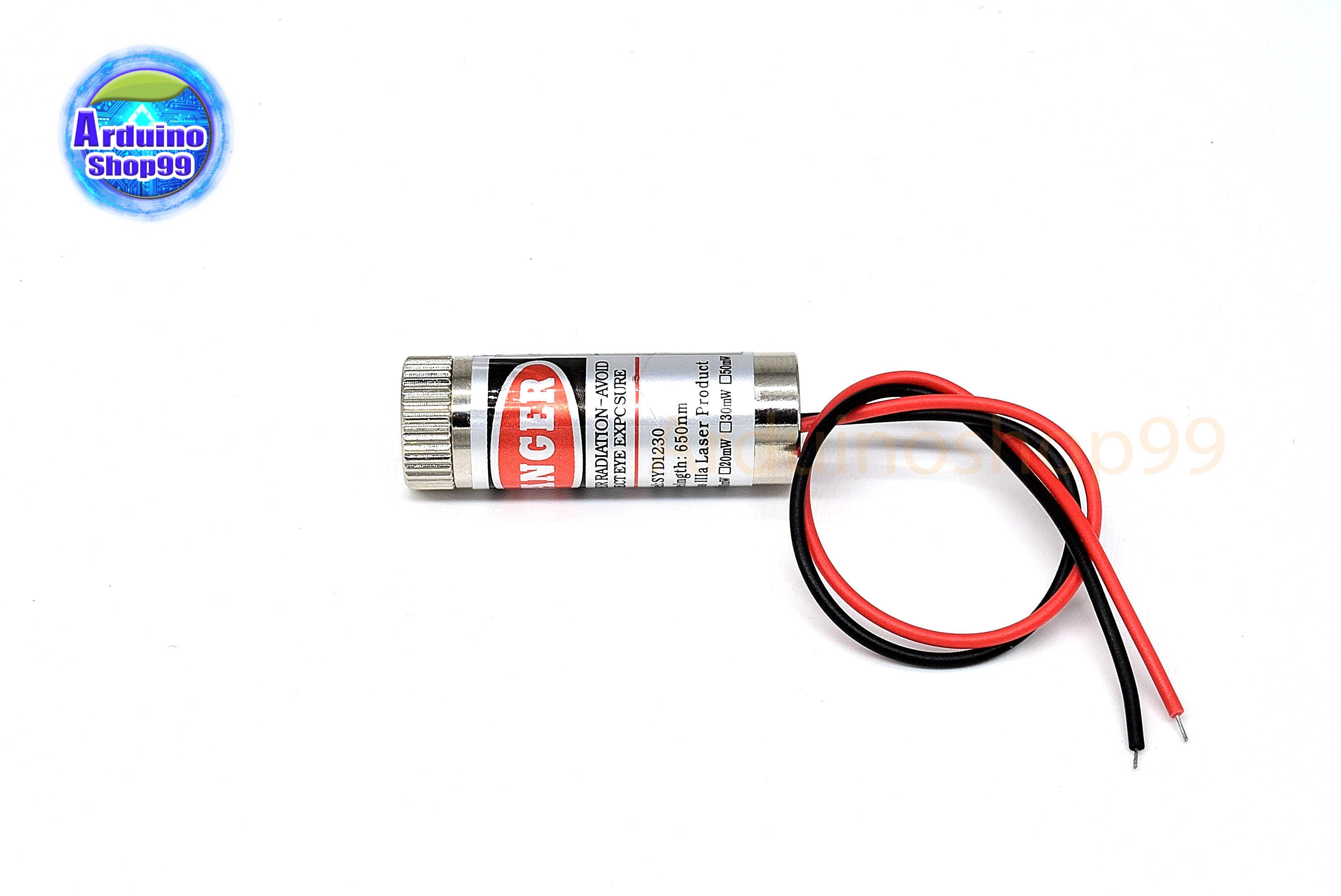 Laser 5mW 650NM เลเซอร์แบบเครื่องหมายบวก-สีแดง ปรับโฟกัสได้