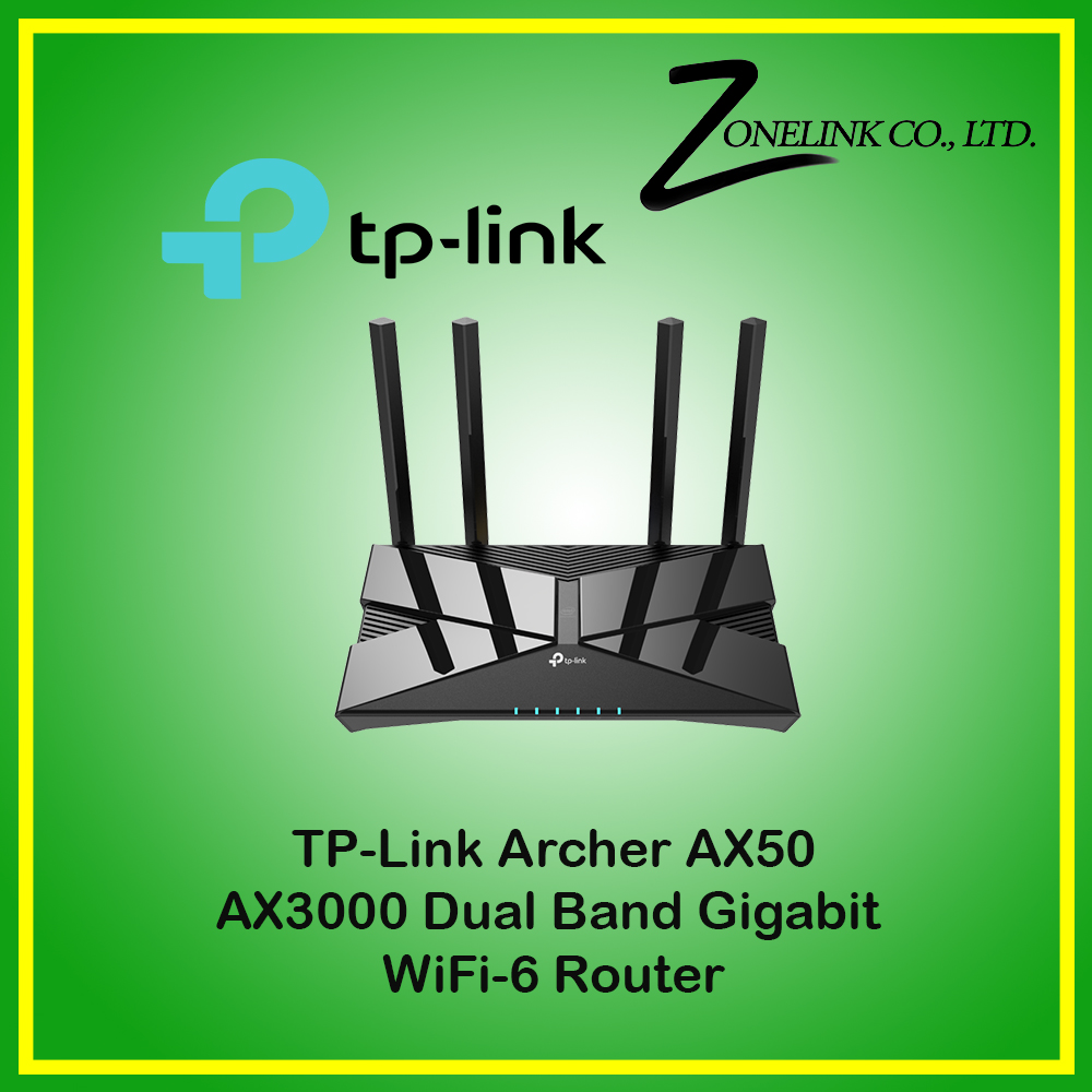 Archer AX50 AX3000 Dual Band Gigabit Wi-Fi 6 Router Archer AX3000