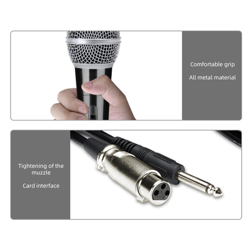 d-power ไมค์โครโฟนแบบมีสาย รุ่น MC-01 คุณภาพดี สายยาว 3 เมตร ขั้วต่อเเบบ 3-pin XLR ใช้ได้กับลำโพงทุกรุ่น รับประกัน 1 ปี