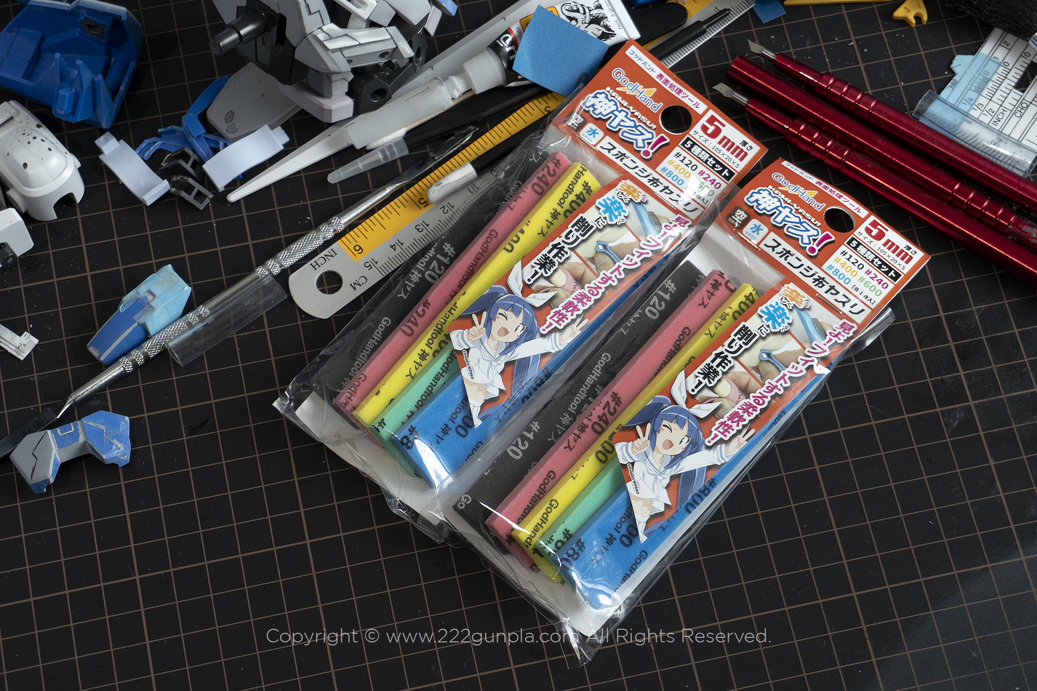กระดาษทรายฟองน้ำ GODHAND 5 mm.( Godhand Sanding Sponge )