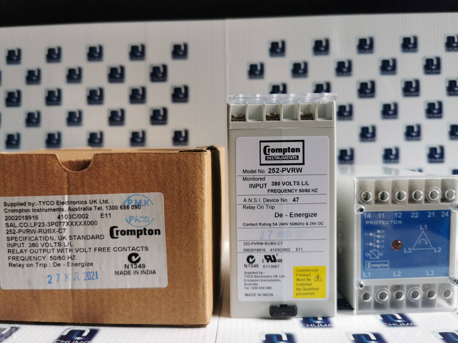 Crompton Instruments, relay, meter,controller, 252-PVRW-RUBX-C7, 252-PVRW