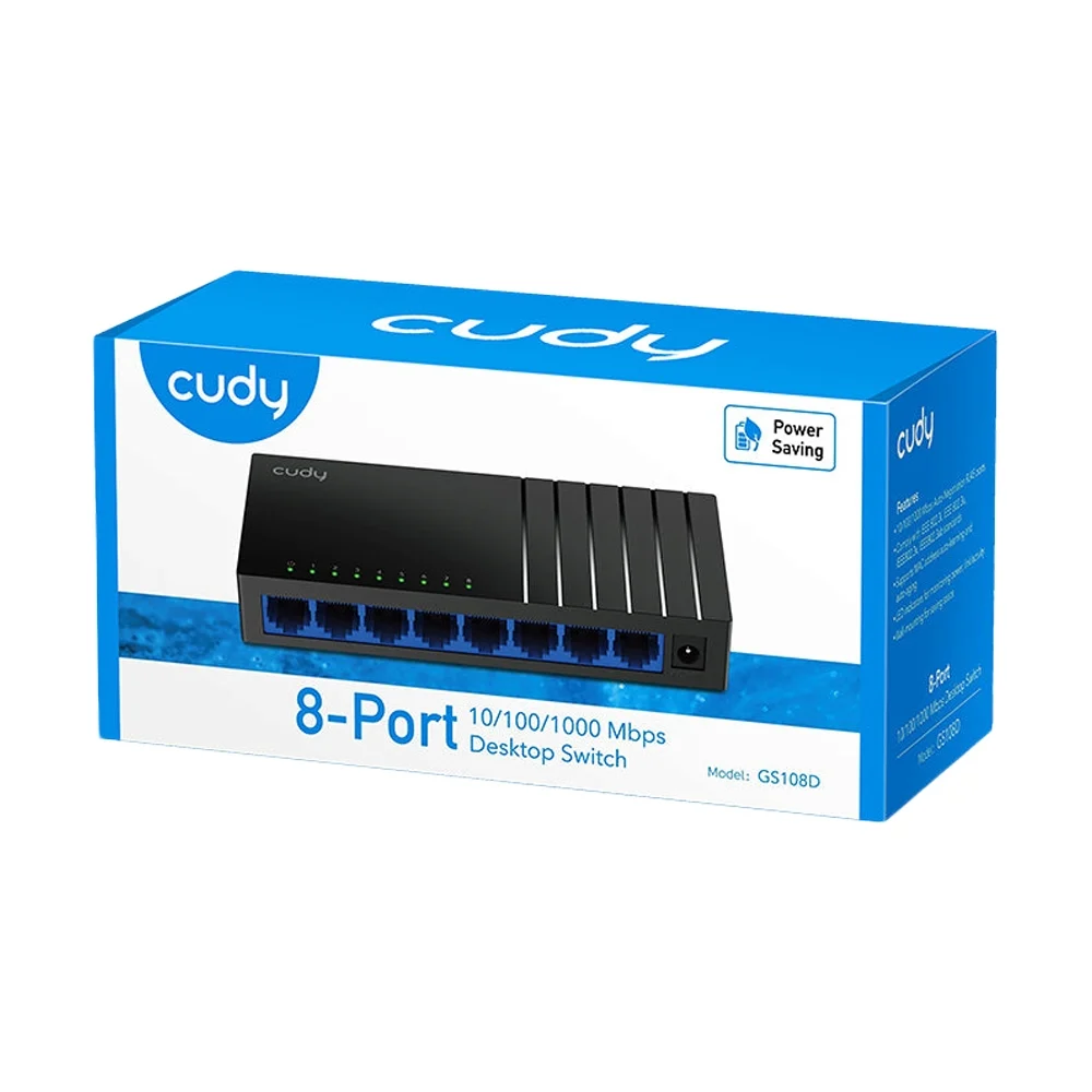 CUDY GS108D Gigabit Switching Hub 8 Port