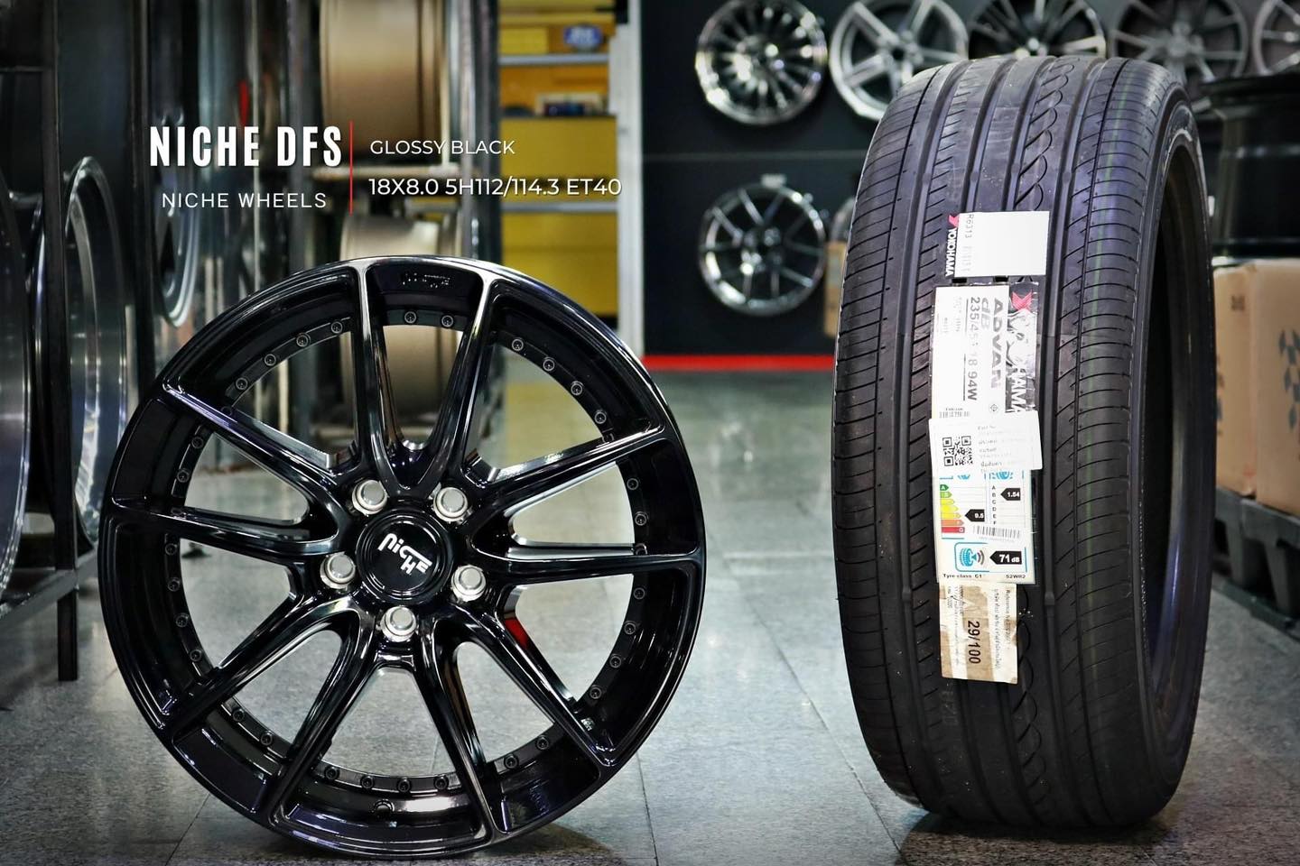 ล้อ Niche Wheels ขอบ 18 พร้อมยาง YOKOHAMA
