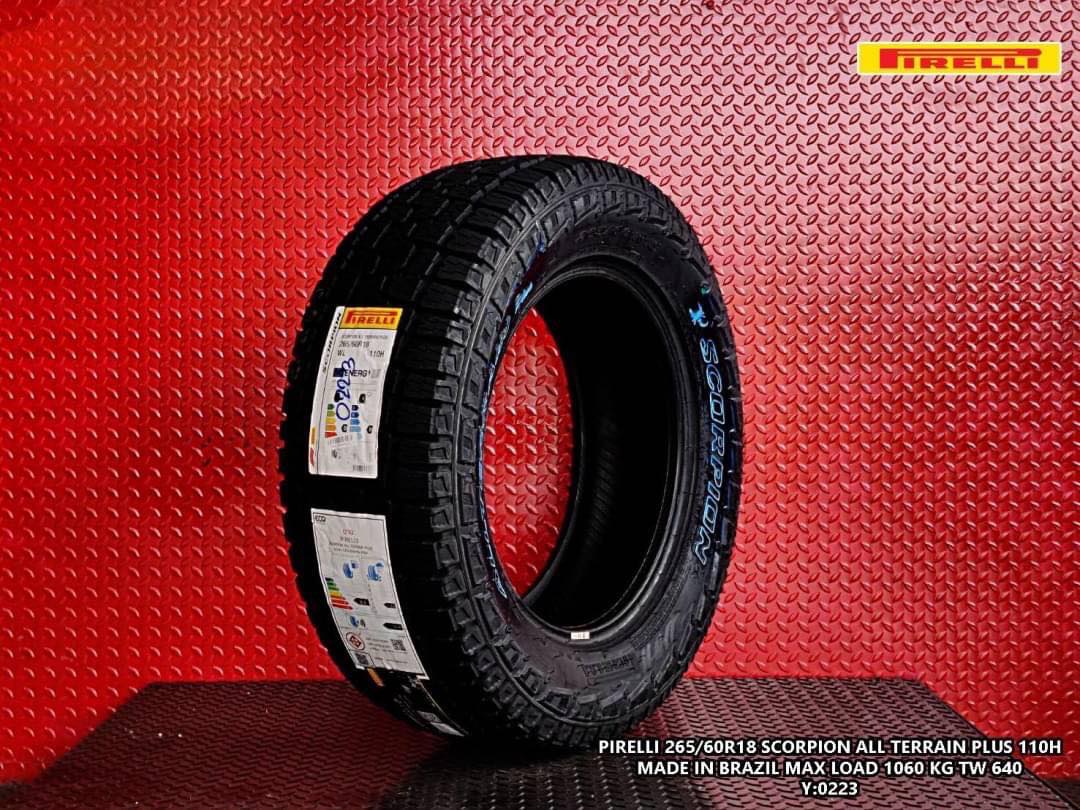 ยางมาใหม่ PIRELLI ขนาด 265/60R18 ตัวหนังสือขาว