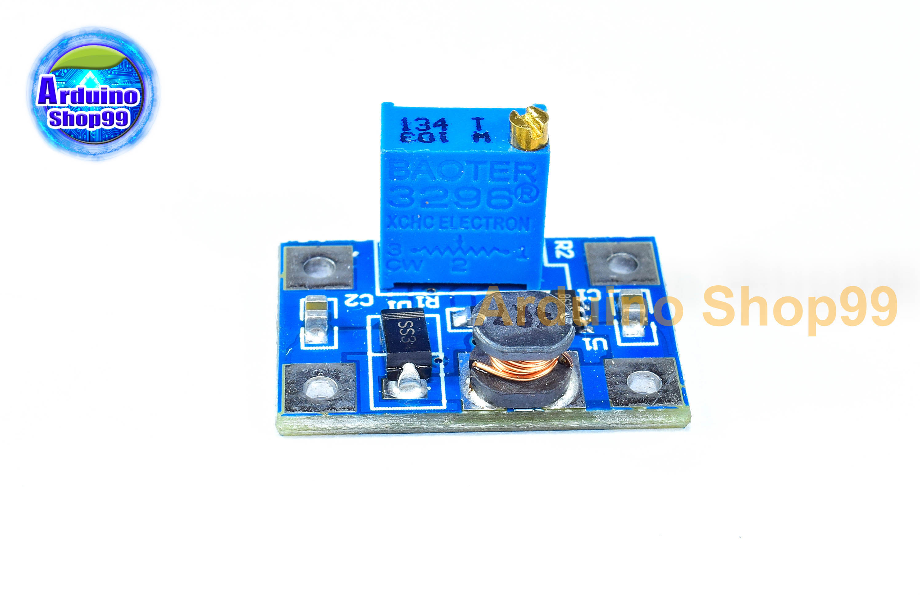 High Current 2A SX1308 DC-DC Adjustable Boost Module แปลงไฟจาก 2-24V to 2-28V