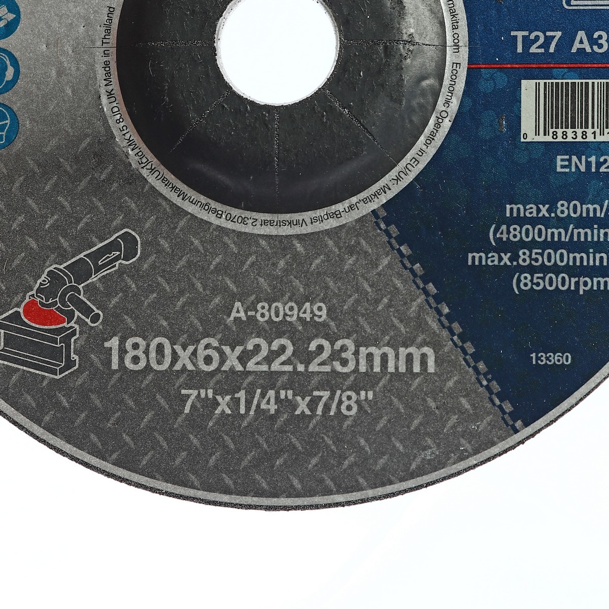 MAKITA A-80949 ใบเจียร 7"x6mm (10ใบ/กล่อง)