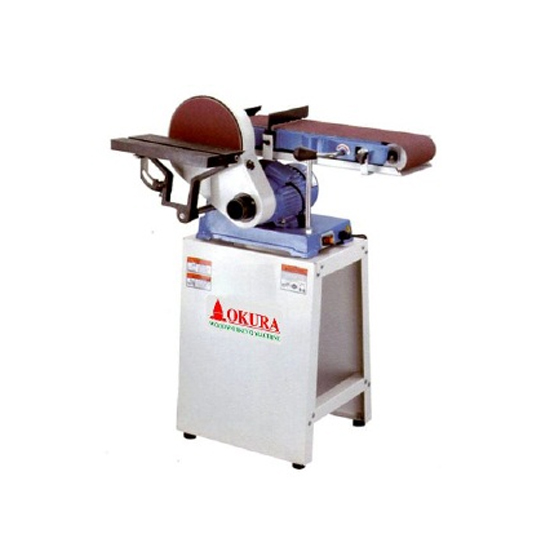 OKURA SD-69 เครื่องขัดกระดาษทรายสายพาน 6"x48" 370W