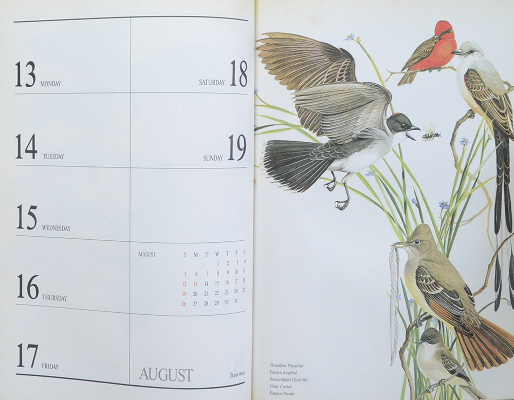 CENTRAL DIARY 1990 Exotic BIRDS (สมุดไดอารี่)