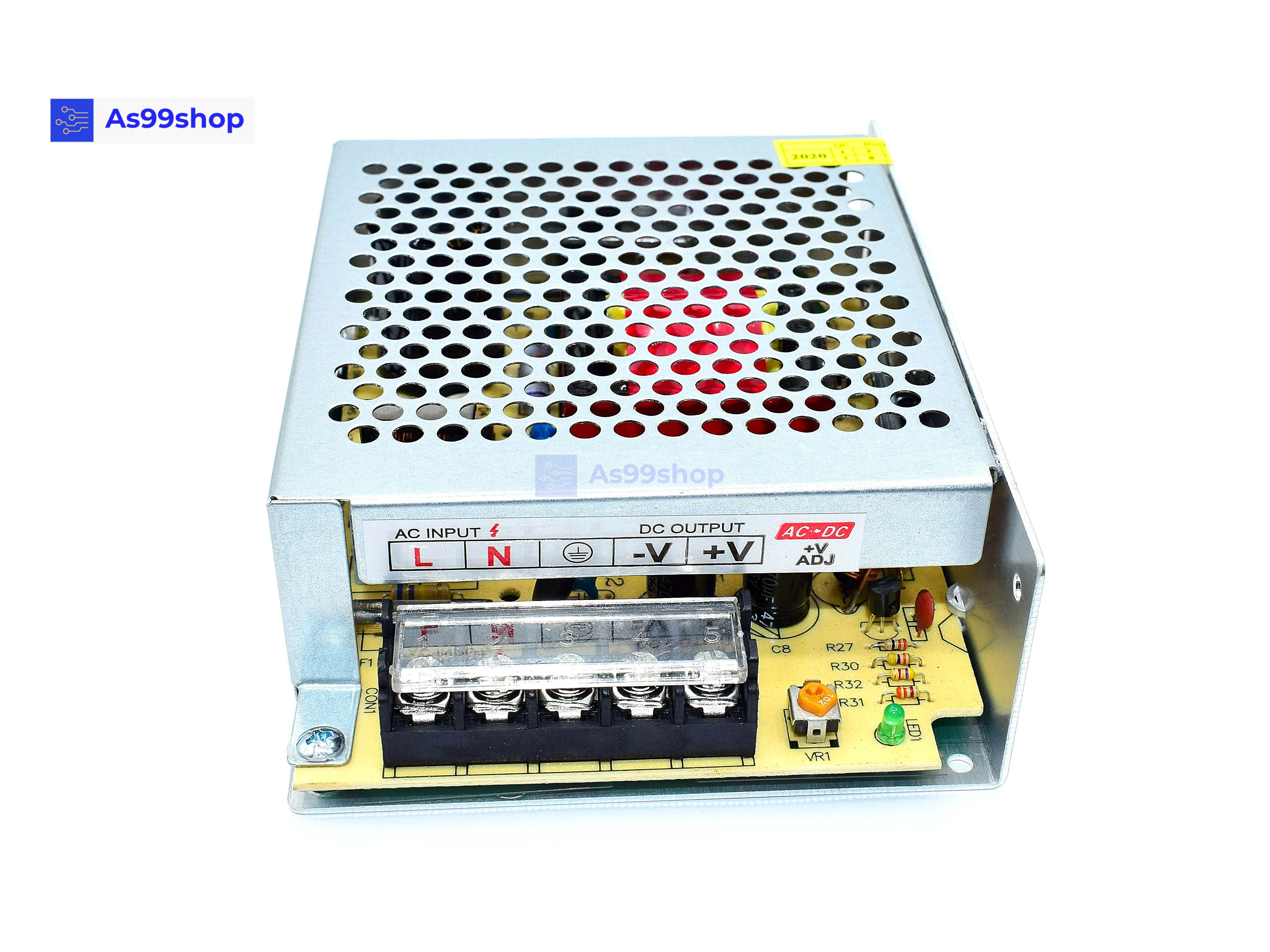 24V 4A 100W สวิตชิ่งเพาเวอร์ซัพพลาย Switching Power Supply (สีเงิน) S-100-24