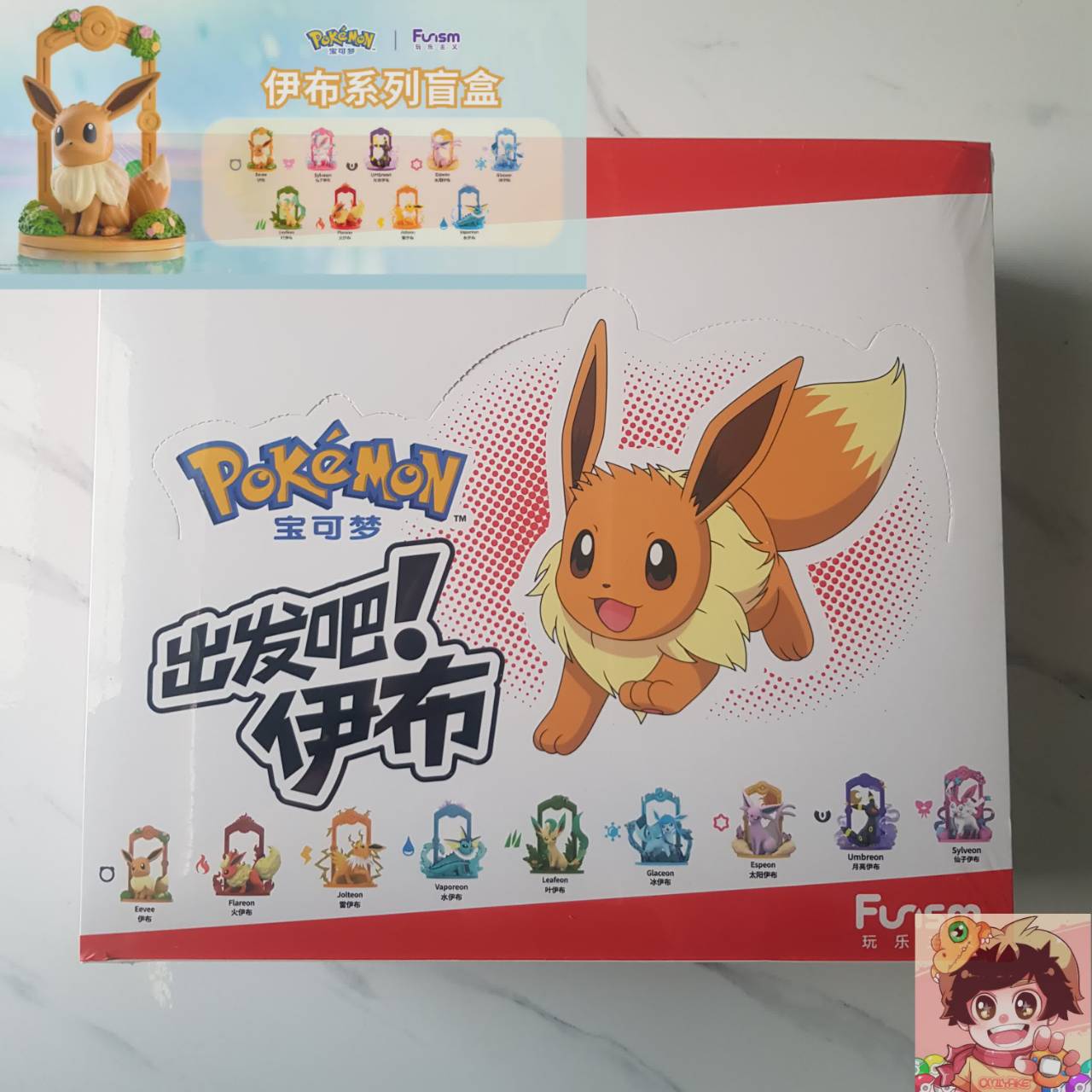 POKEMON x Funism - Eevee Family blind box Set โมเดลกล่องสุ่มโปเกมอน อีวุย งานลิขสิทธิ์ของแท้ [ยกชุด]