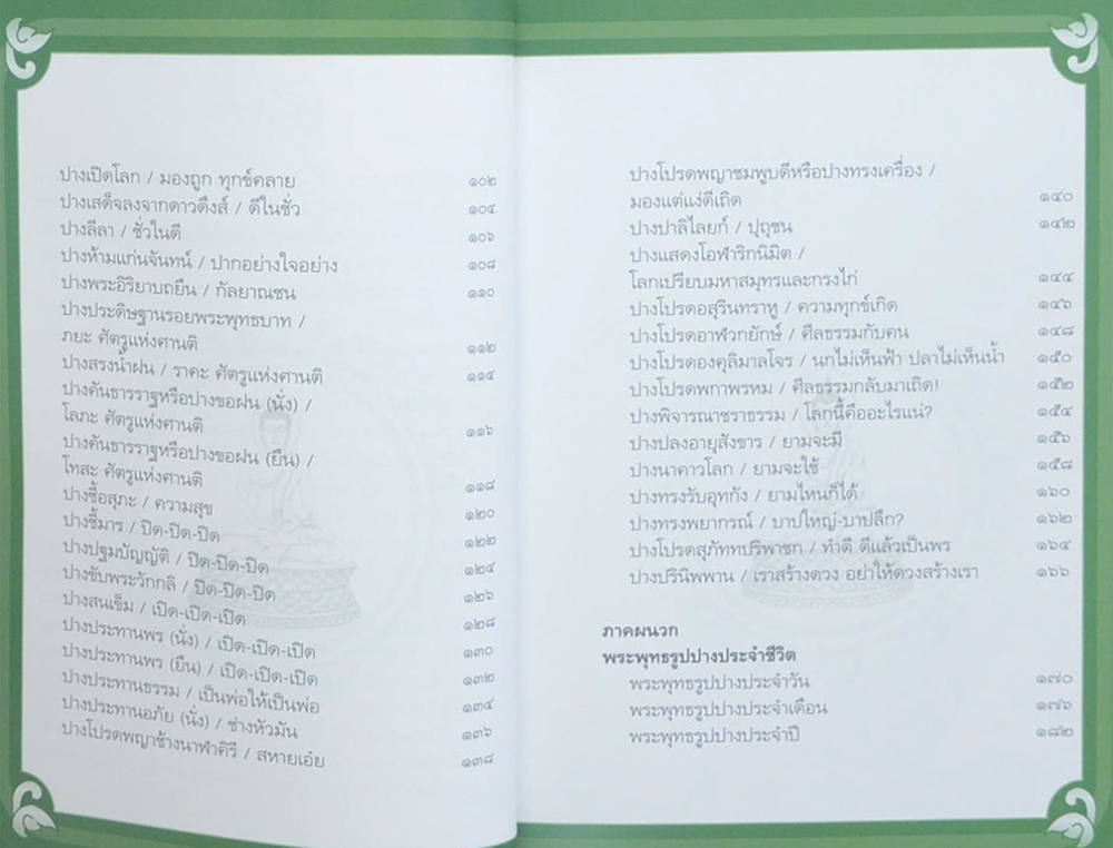 ปางพระพุทธรูป หัวข้อธรรมในคำกลอน (เล่มเล็ก)