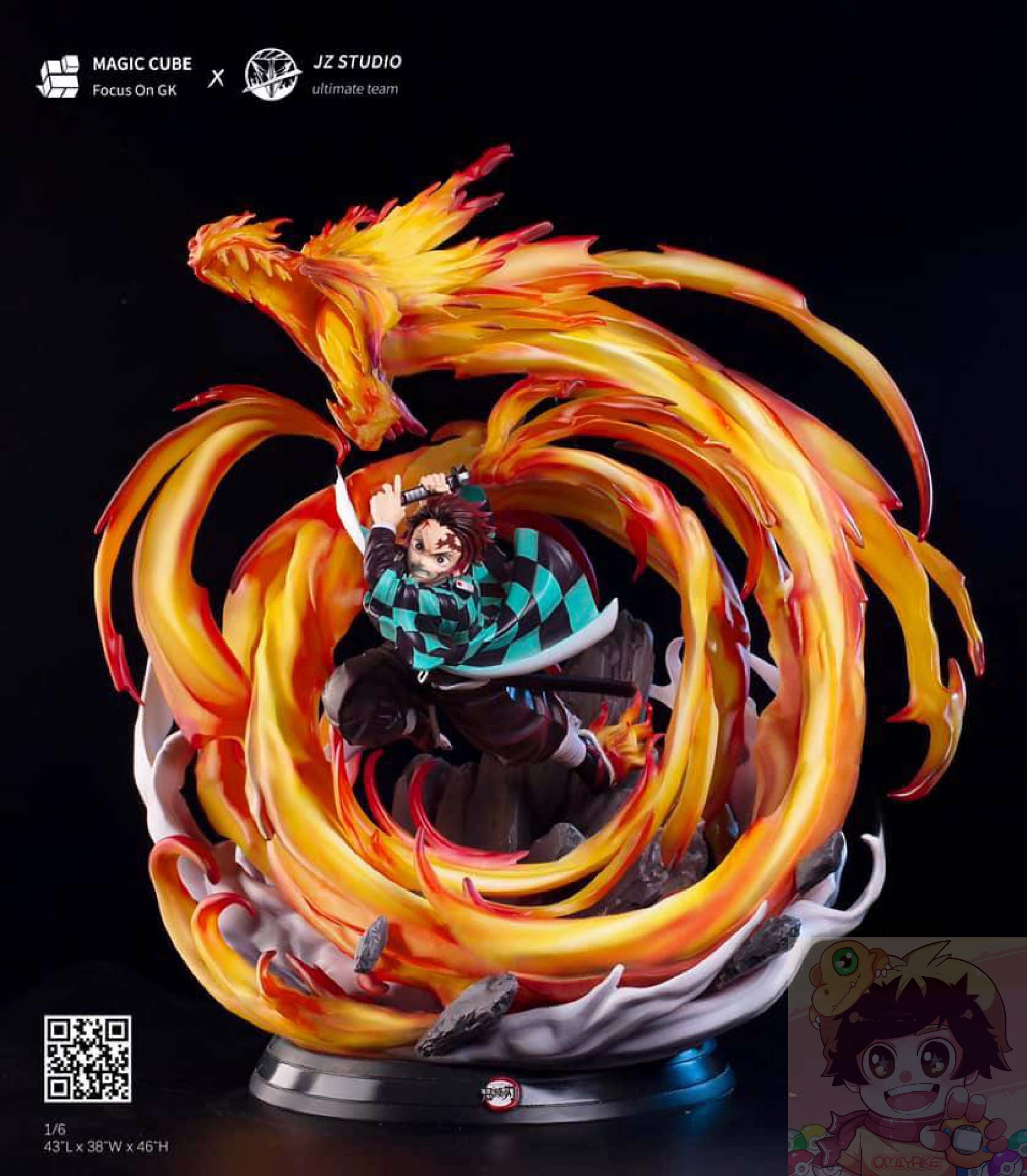 Magic Cube Studio - Tanjiro Kamado ดาบพิฆาตอสูร(Demon Slayer)(Kimetsu no yaiba)ทันจิโร่ คามาโดะ Hinokami Kagura