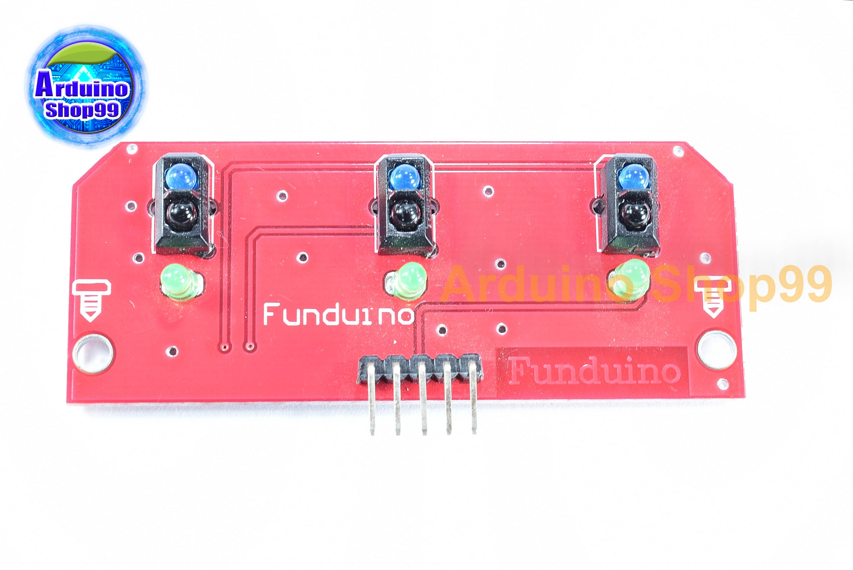3-way tracing module เซ็นเซอร์จับเส้น ขาว-ดำ 3 ช่อง