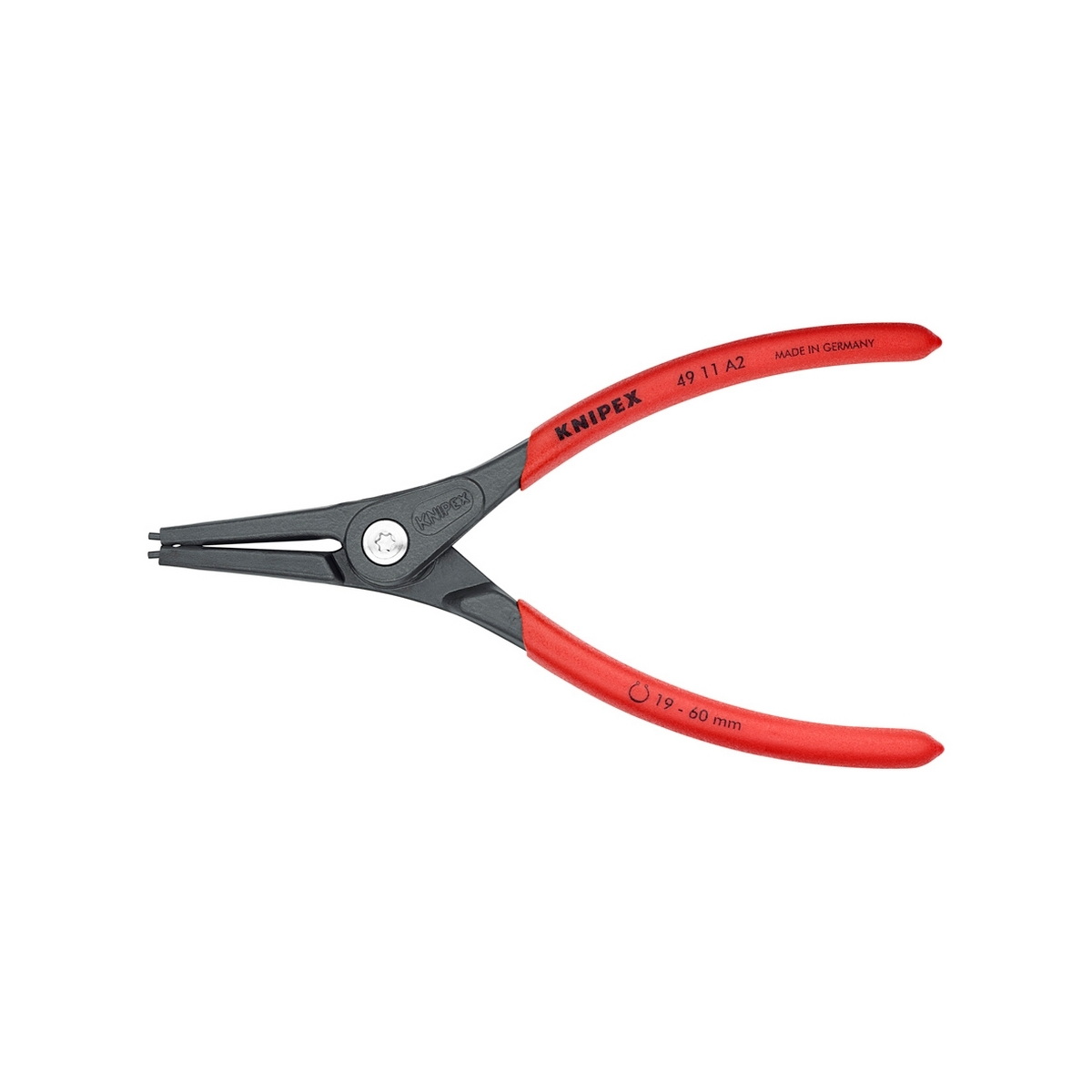 KNIPEX 49 11 A2 คีมถ่างแหวน 7" Precision ปลายตรง ปลาย 1.8mm