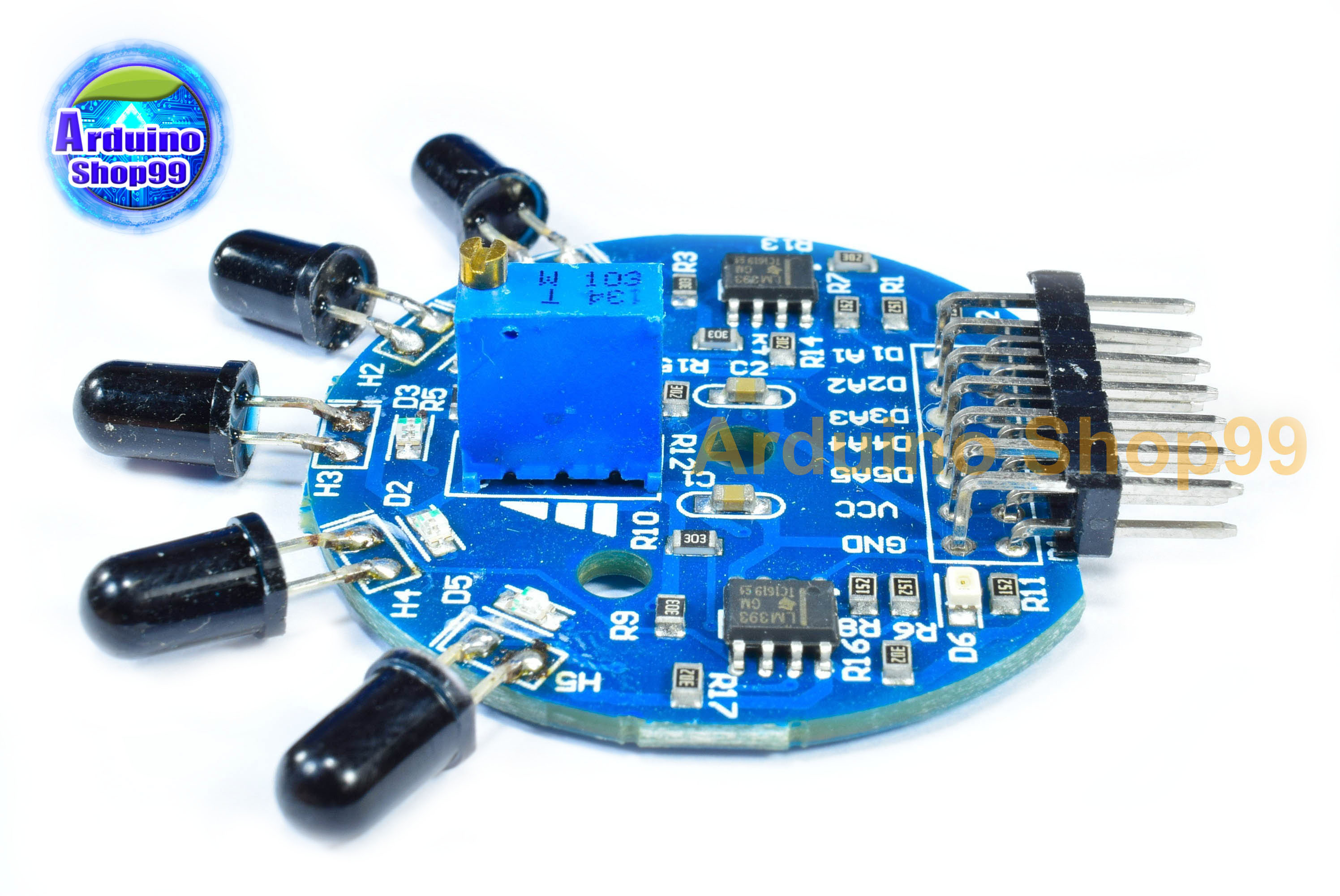 เซ็นเซอร์ตรวจจับเปลวไฟ 5 ช่อง Five-way flame sensor module