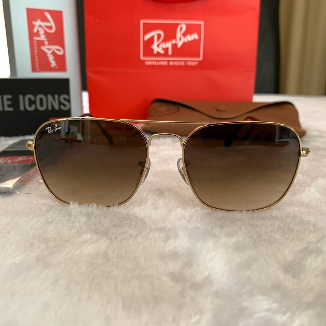 #olsraybanglasses ✅พร้อมส่ง✅ Rayban caravan Rb3136 งานเกรด Hi end ปั้มโลโก้ทุกจุด เทียบแท้1:1 เลนส์กระจก uv protect400 Sz. 58 mm Col. G15-black, G15-gold, G15-silver, Brown-gold อุปกรณ์ครบเซทใหญ่ตามแบรนด์ : Full set ✅รับประกันความพอใจ