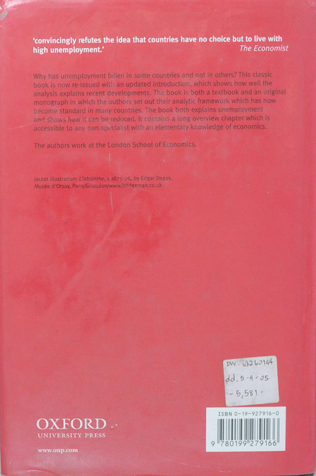 UNEMPLOYMENT Macroeconomic Performance and the Labour Market