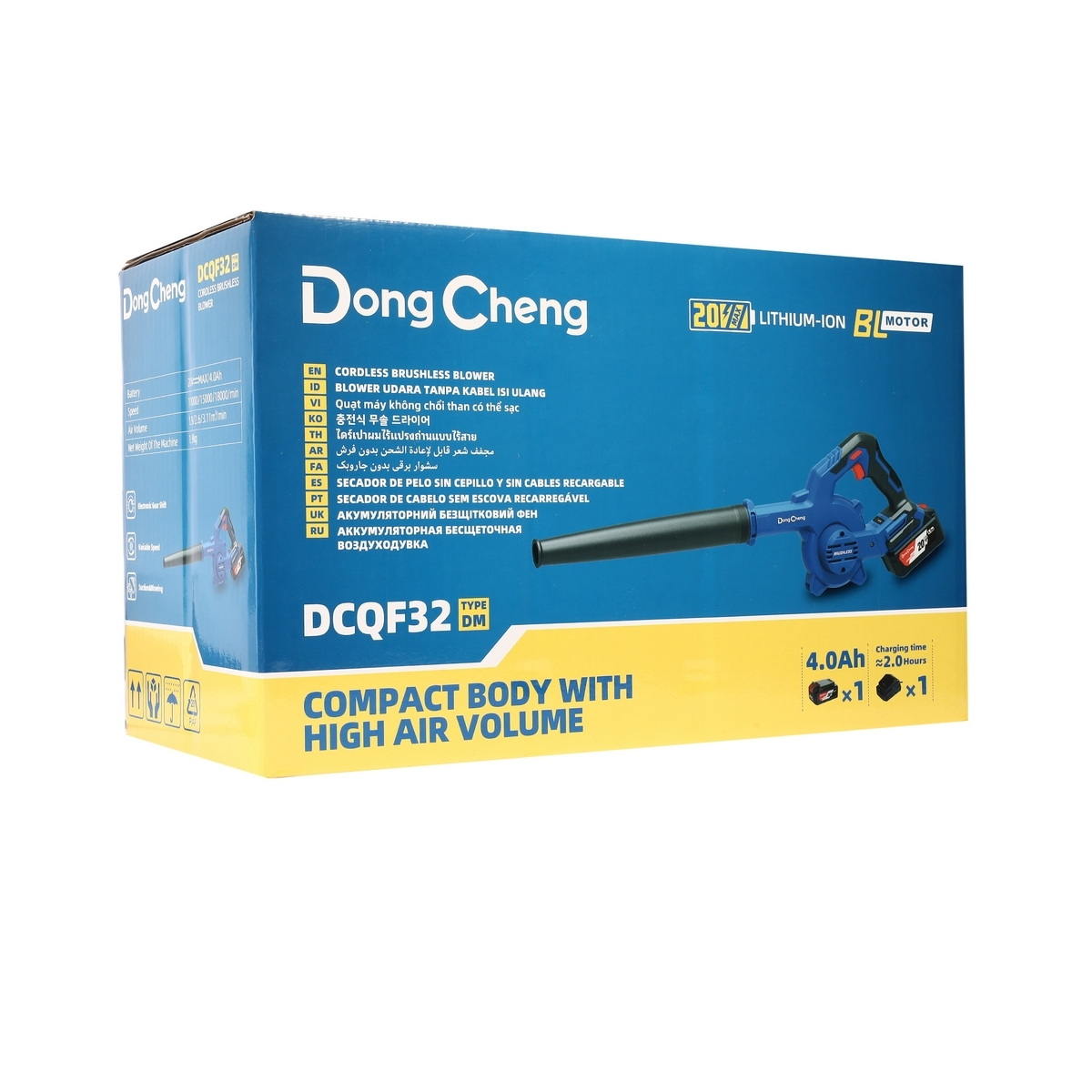 Dong Cheng DCQF32-DM เครื่องเป่าลมไร้สาย 20V แบตx1