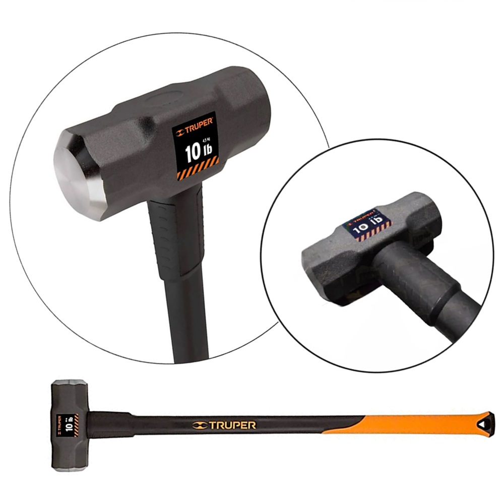 TRUPER MD-10F ค้อนปอนด์ด้ามไฟเบอร์ 36" 10 ปอนด์