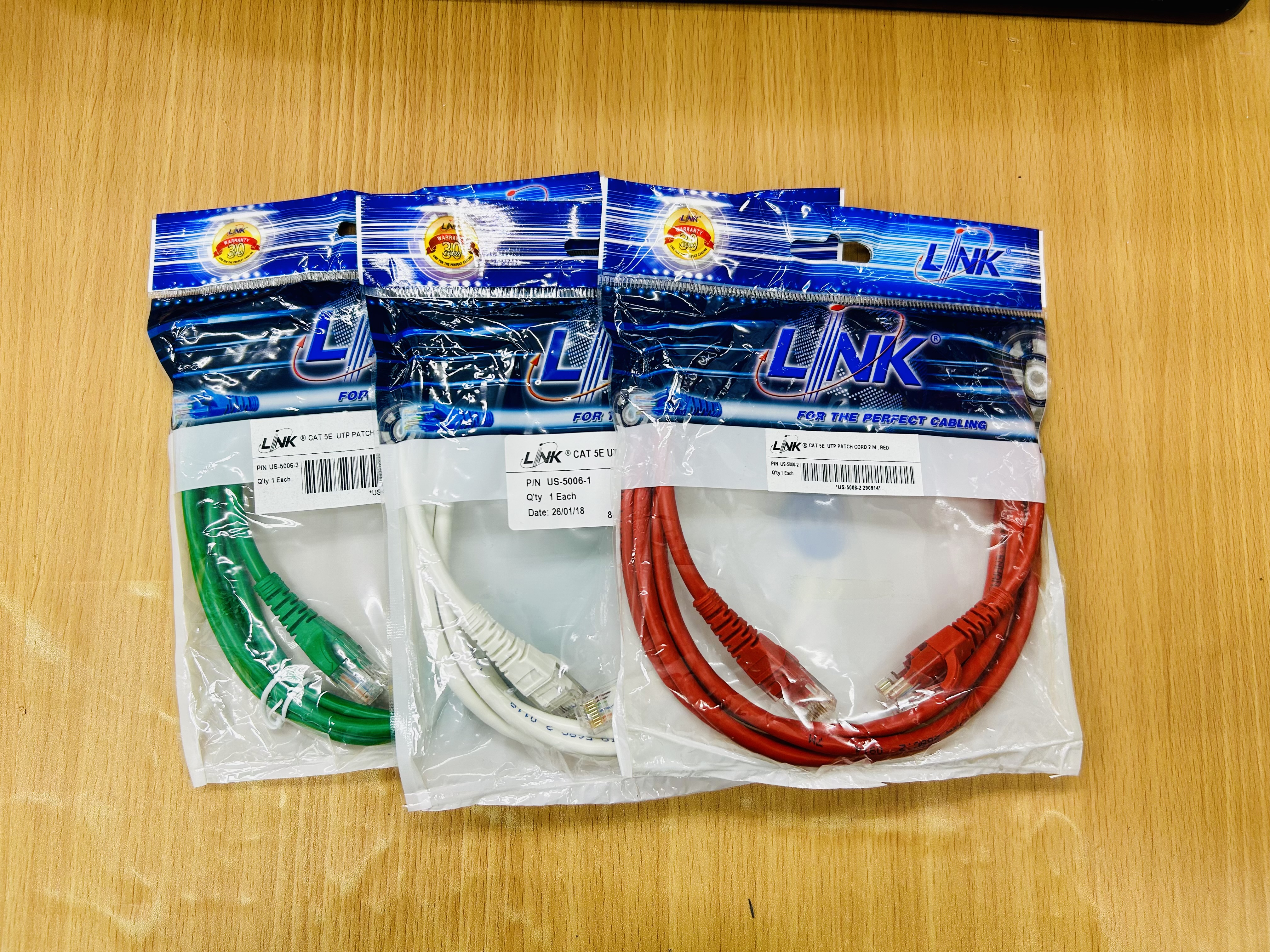 Link CAT5E Ethernet Patch Cord 3m.