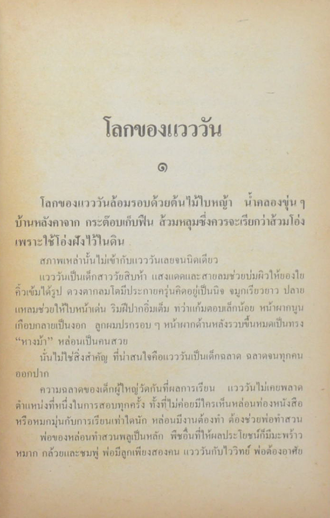 แวววัน (เล่มเดียจบ)