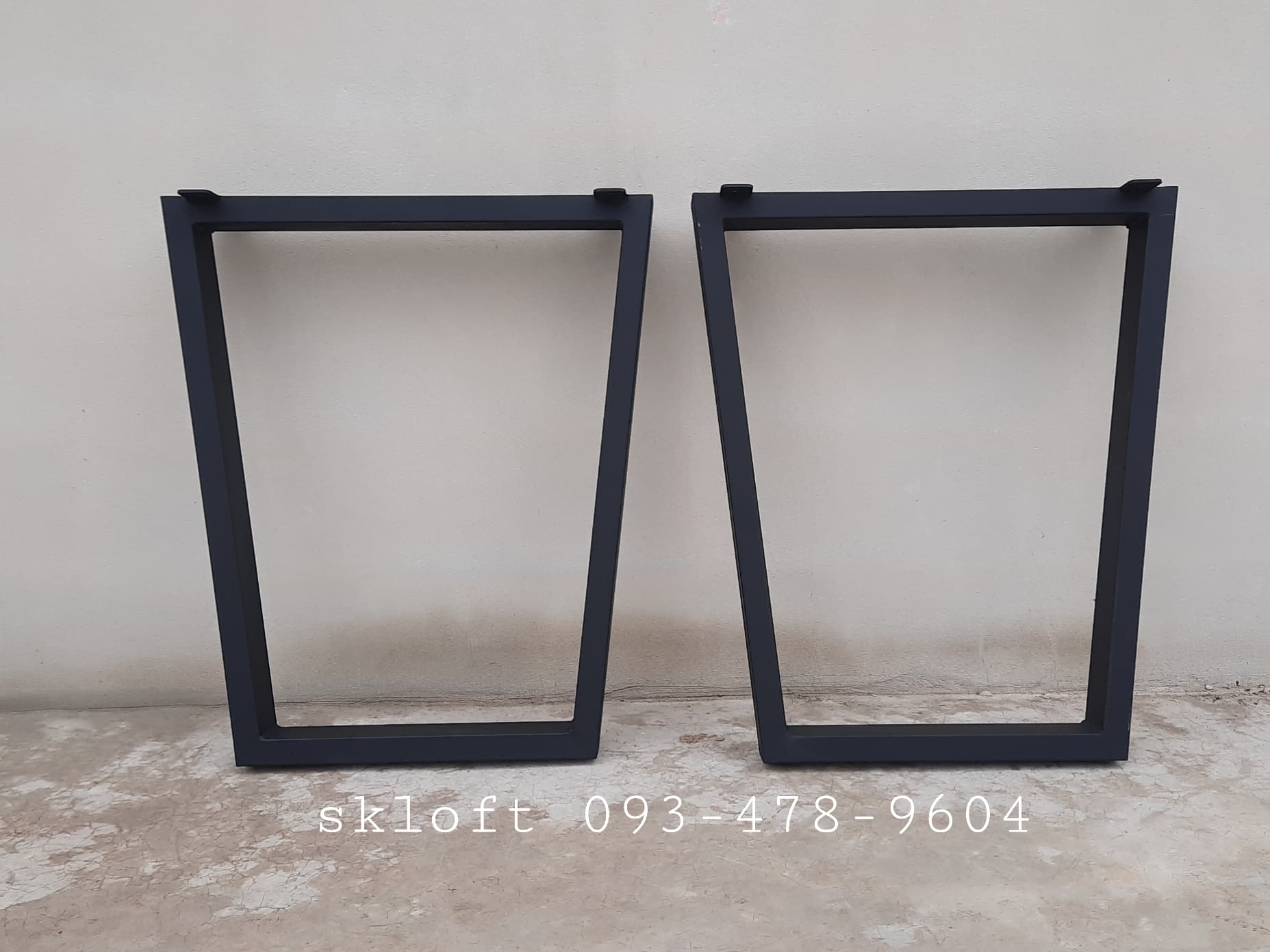 ขาโต๊ะเหล็ก TRAPEZIUM 1 ขาสี่เหลี่ยมคางหมู