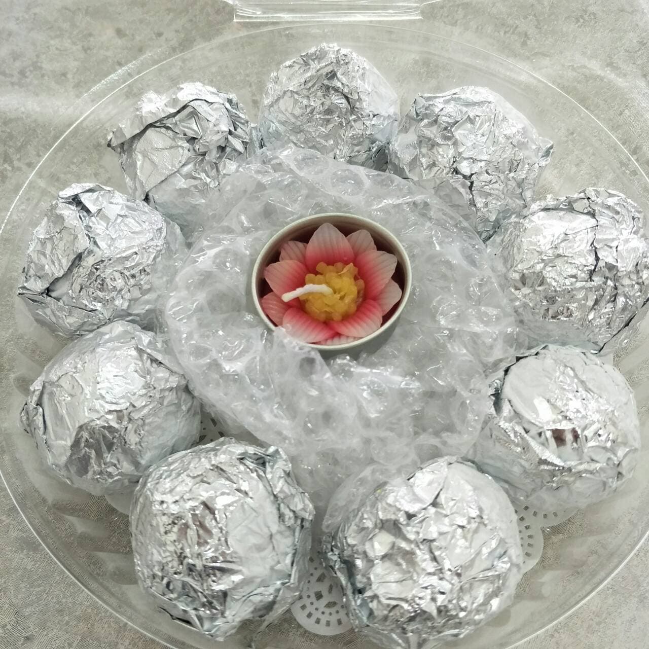 Set ขนมลาดู (เหลือง) 9 ลูก