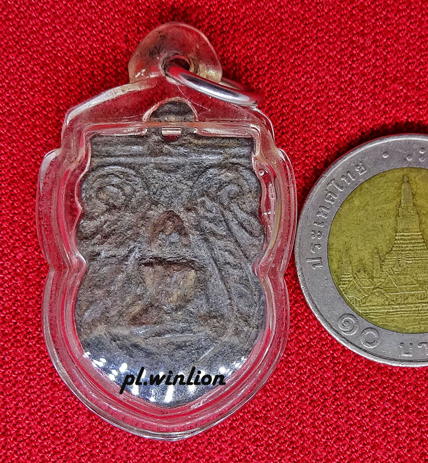 เหรียญหล่อหลวงพ่อโต วัดวิหารทอง เนื้อชินตะกั่ว จ.ชัยนาท ปี2460 หลวงปู่ศุขปลุกเสก