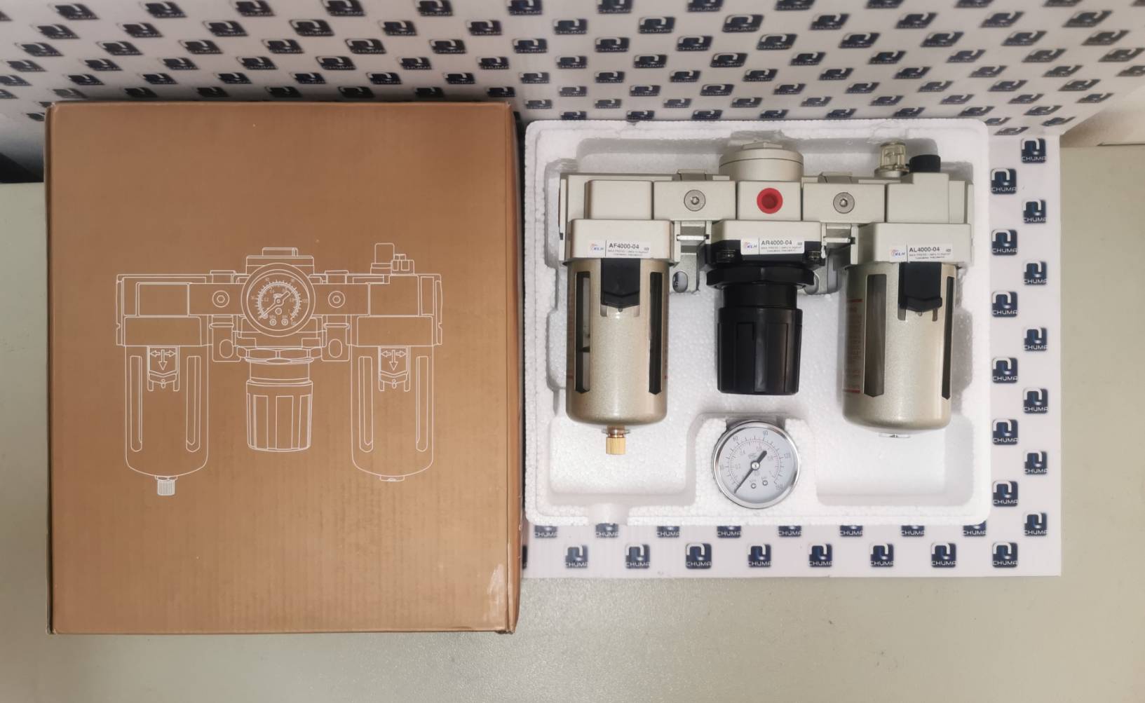 Air Service Unit, ชุด regulator, F.R.L Unit, FRL Combination/Preparation unit ชุดกรองลม