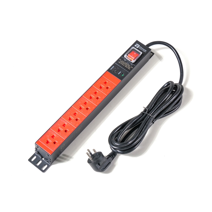 PowerConneX PXC5PHTNS-TS06 ปลั๊กพ่วงสำหรับตู้แร็ค 6 ช่อง สายยาว 3 เมตร 3,680W 16A